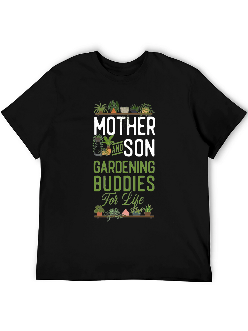Mother and Son Gardening Buddies T-Shirt