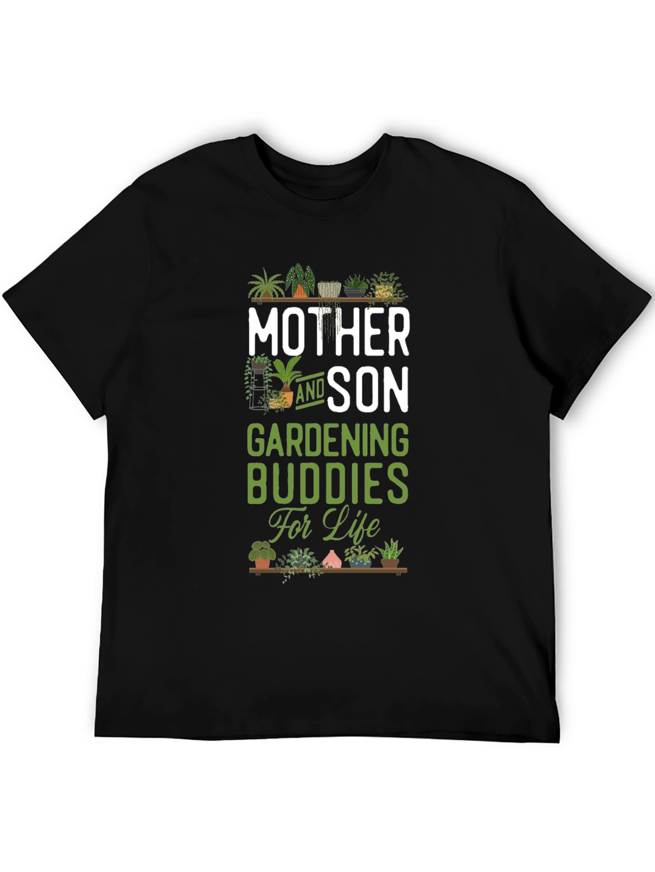 Mother and Son Gardening Buddies T-Shirt