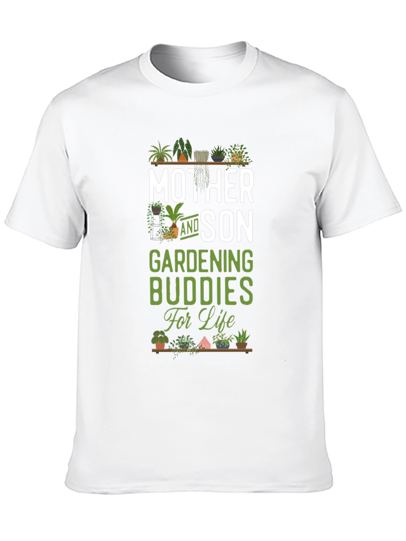 Mother and Son Gardening Buddies T-Shirt