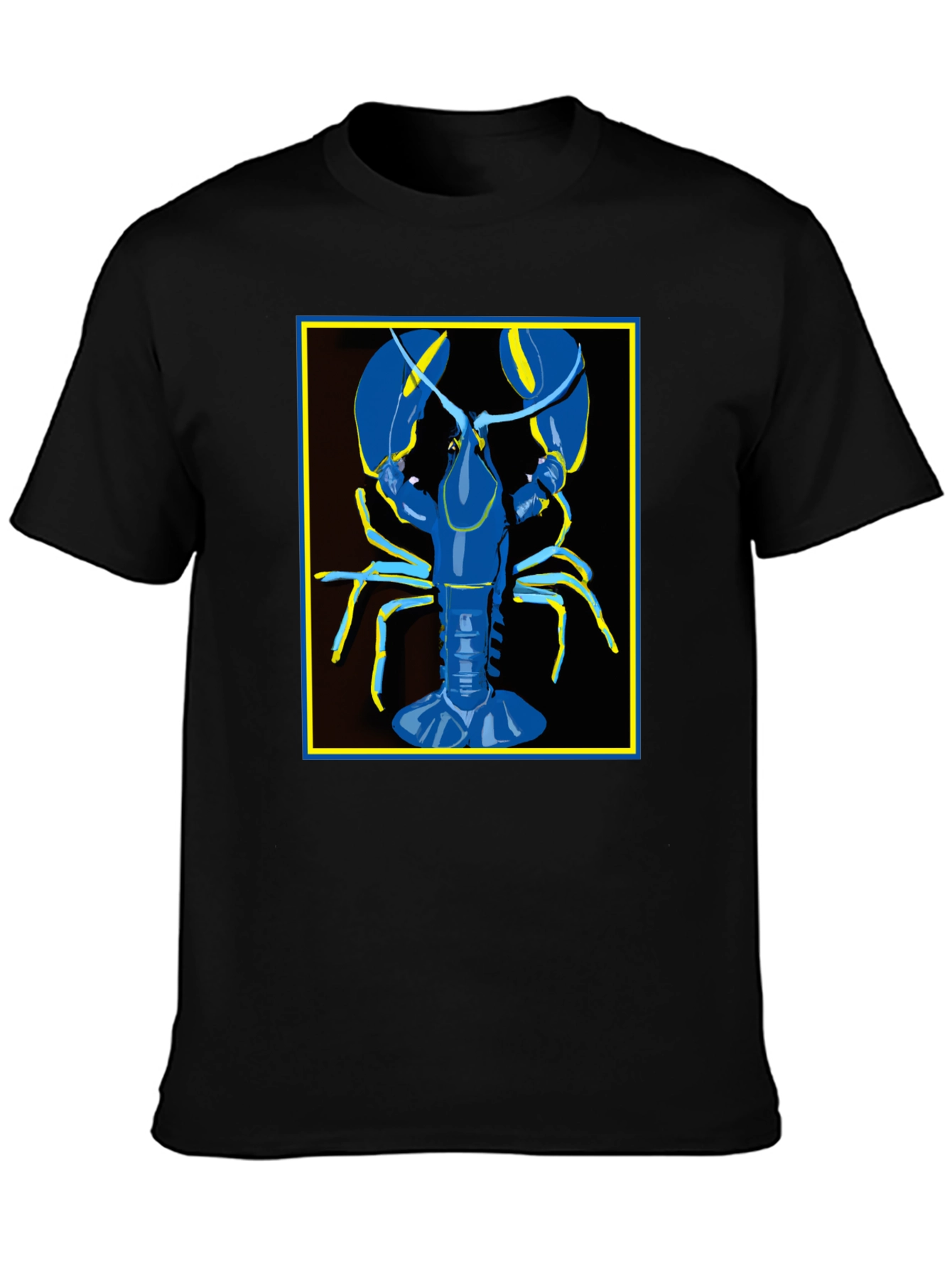Blue Lobster Graphic Tee - Quirky Fashion