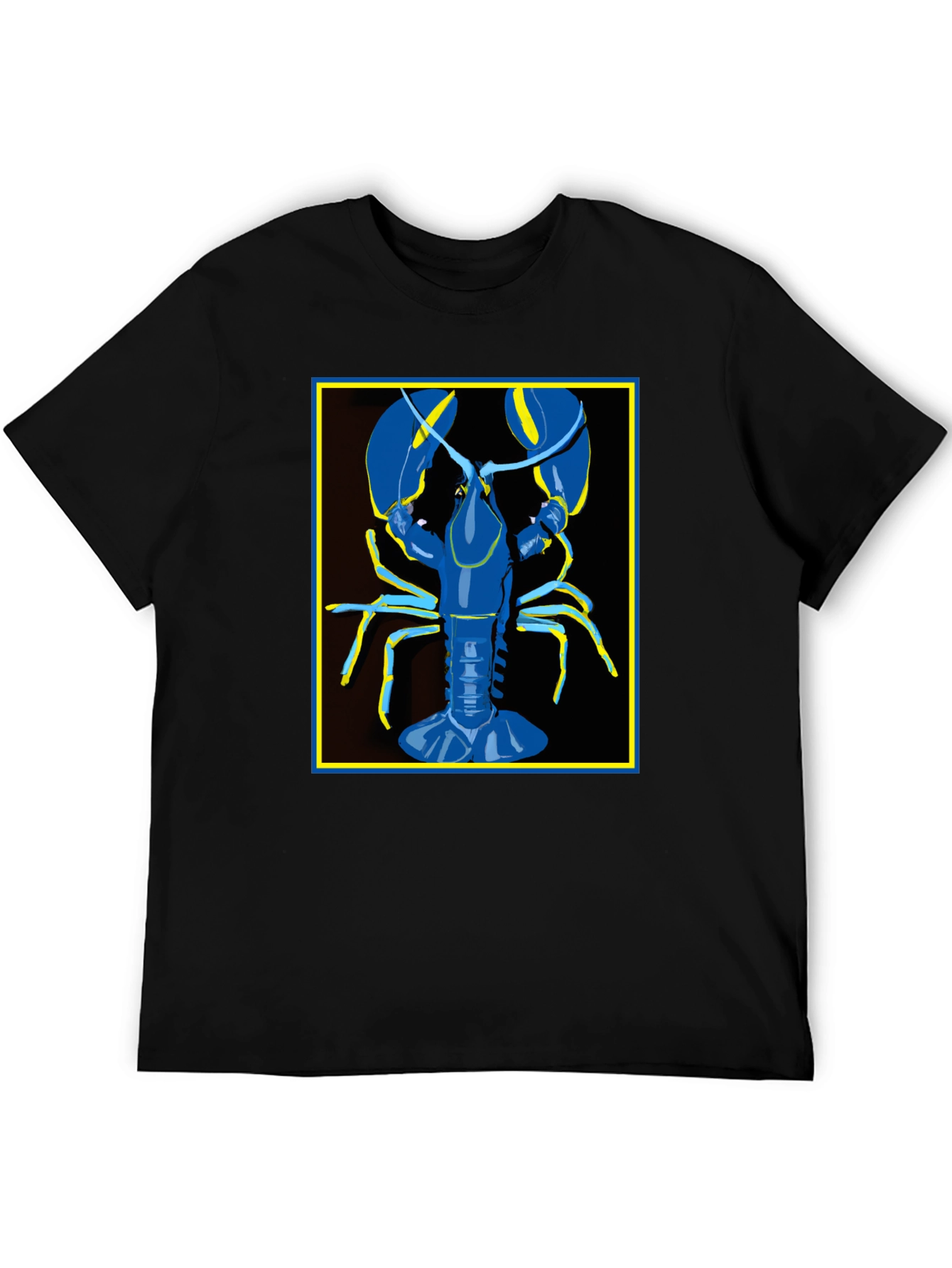 Blue Lobster Graphic Tee - Quirky Fashion