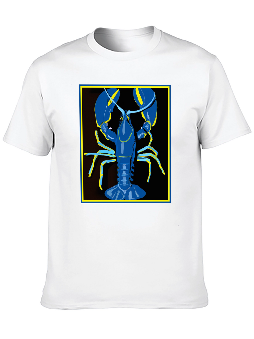 Blue Lobster Graphic Tee - Quirky Fashion