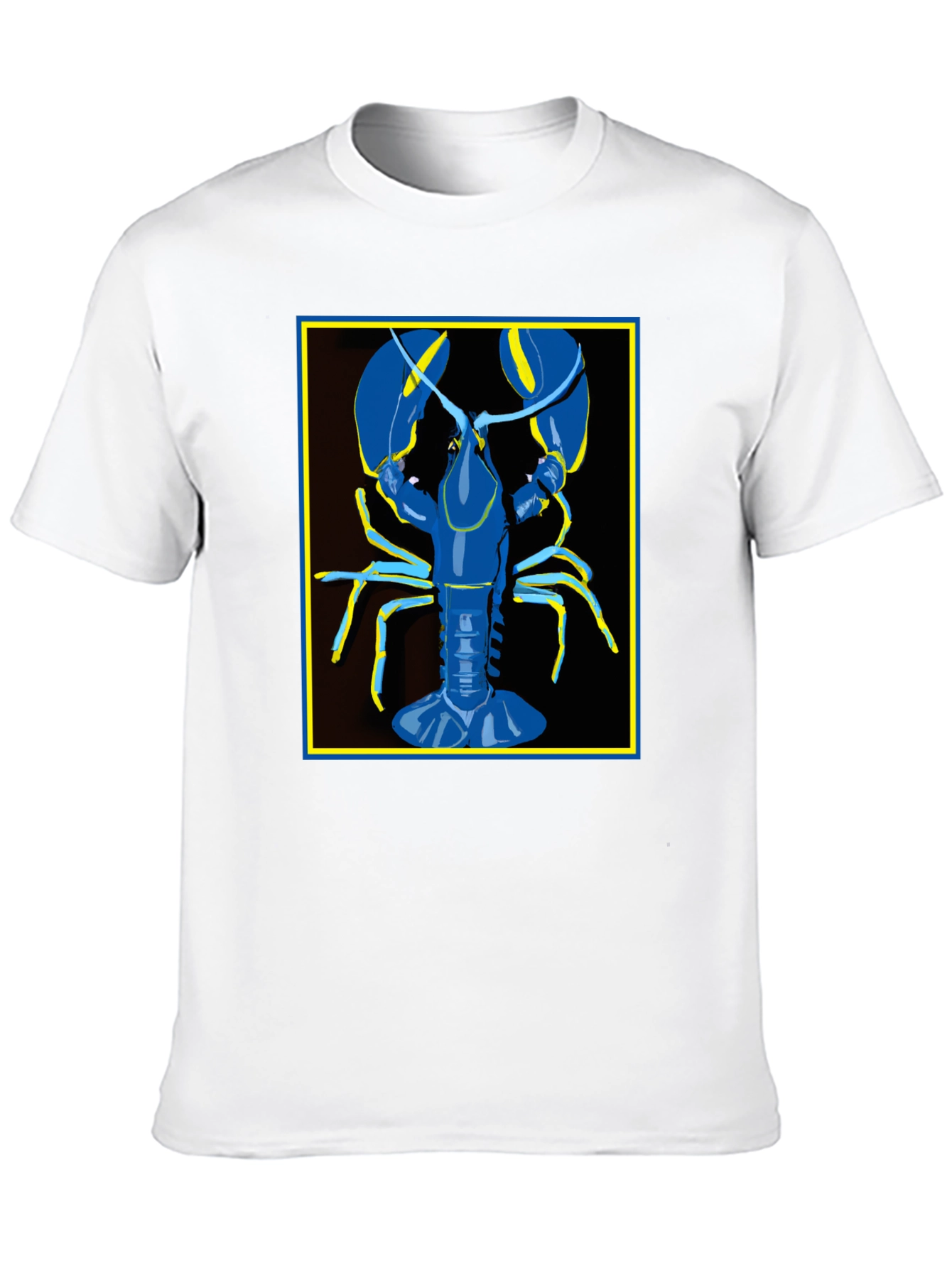Blue Lobster Graphic Tee - Quirky Fashion