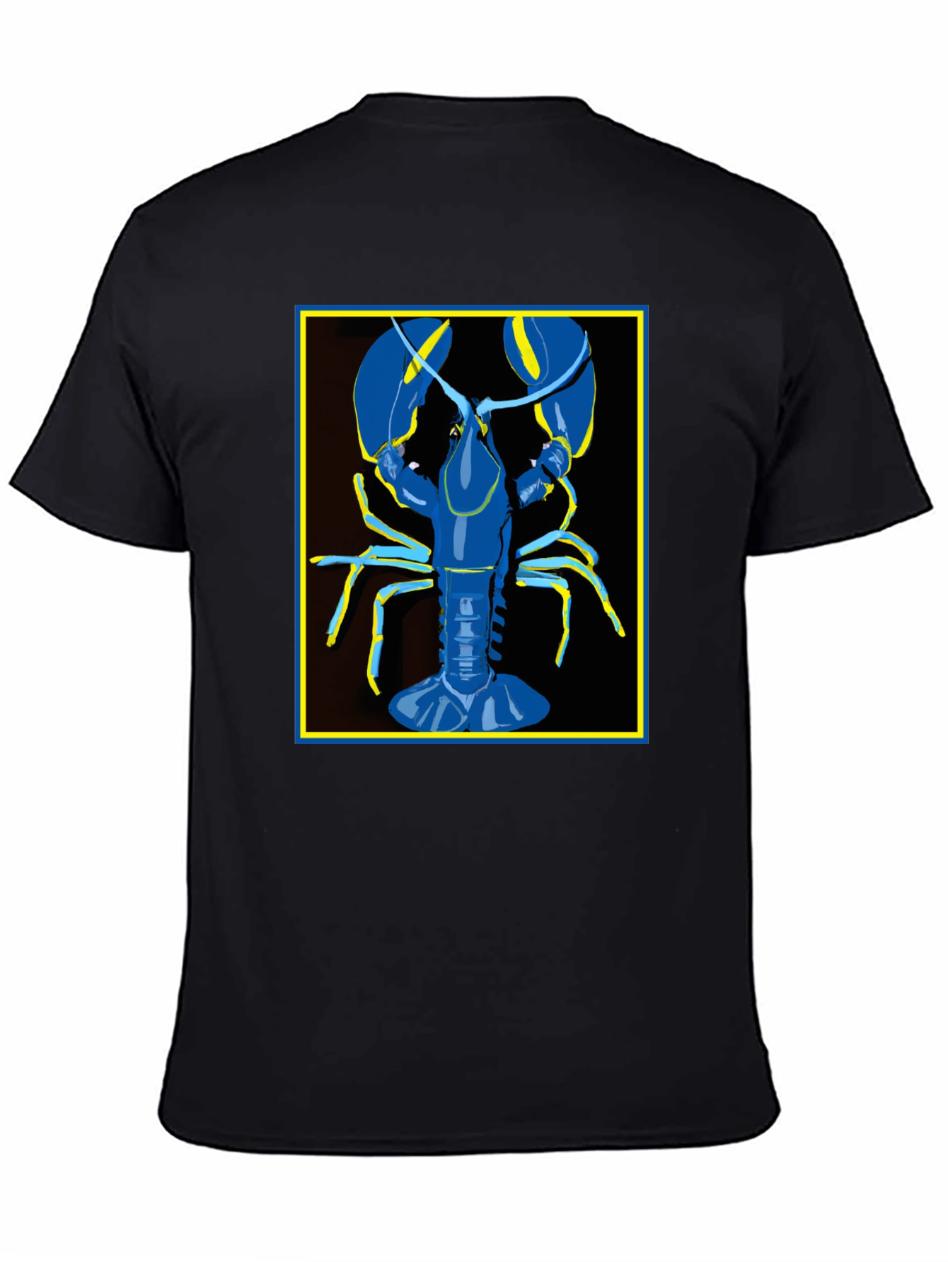 Blue Lobster Graphic Tee - Quirky Fashion