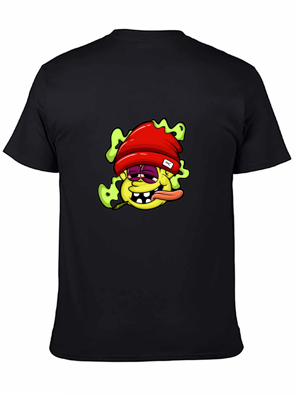 Cartoon Character Graphic Black T-Shirt