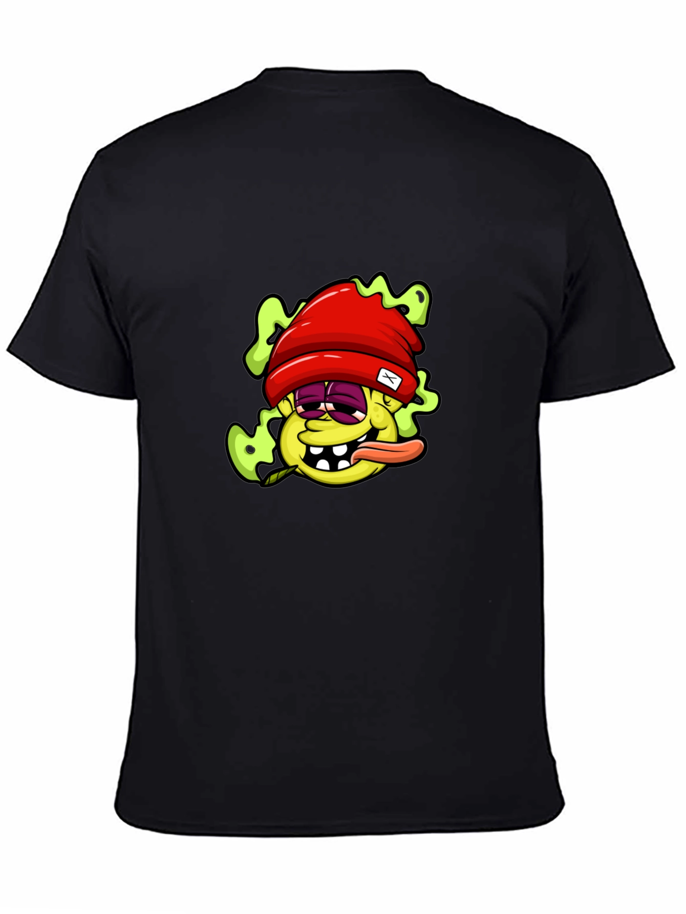 Cartoon Character Graphic Black T-Shirt