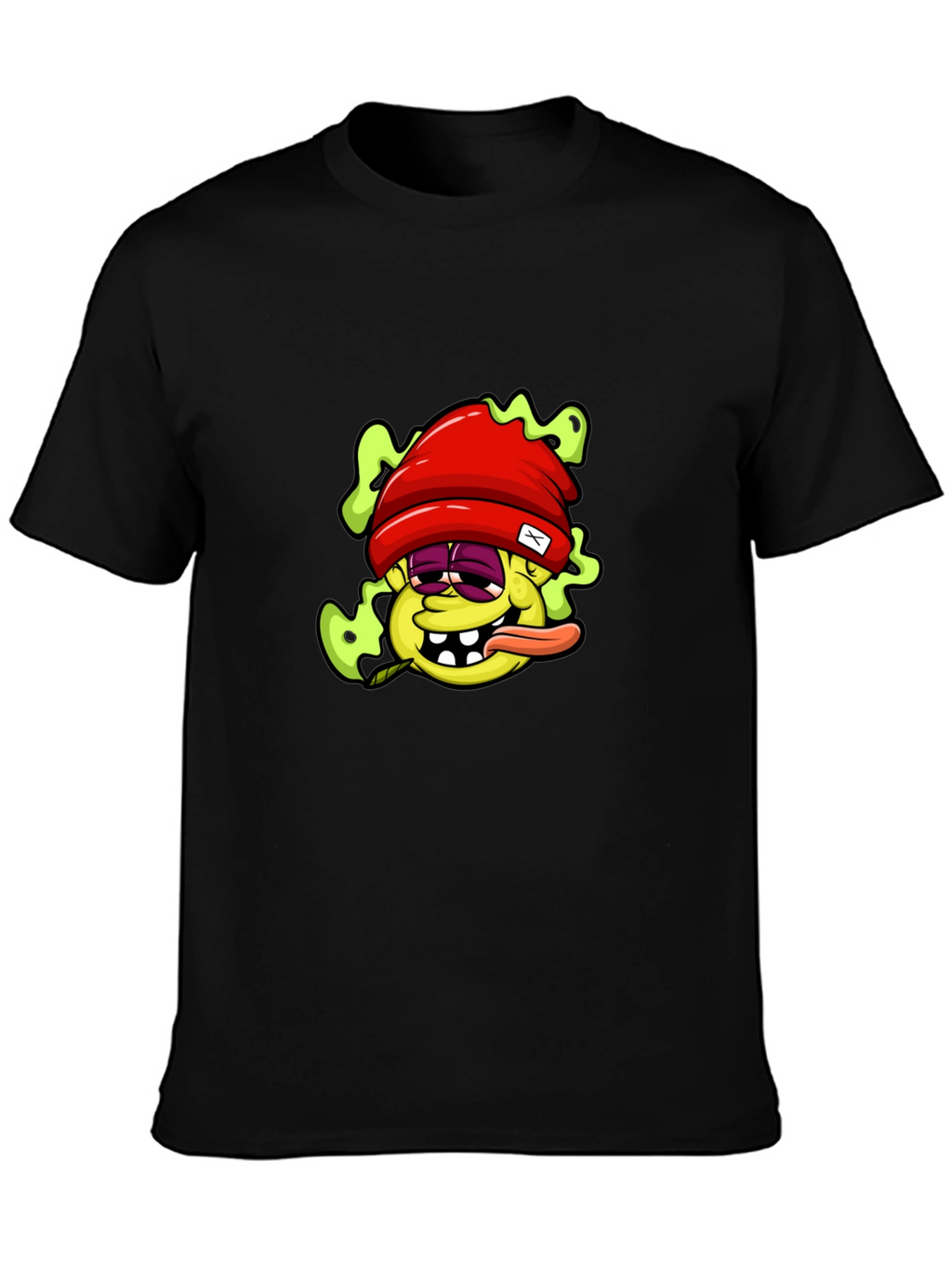 Cartoon Character Graphic Black T-Shirt