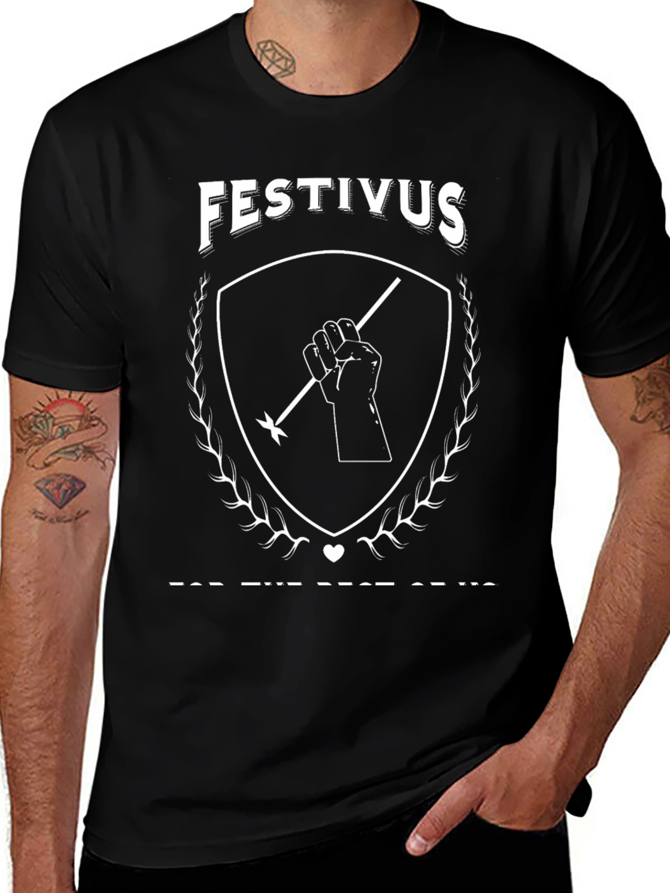 Festivus T-Shirt Black Novelty Holiday Tee