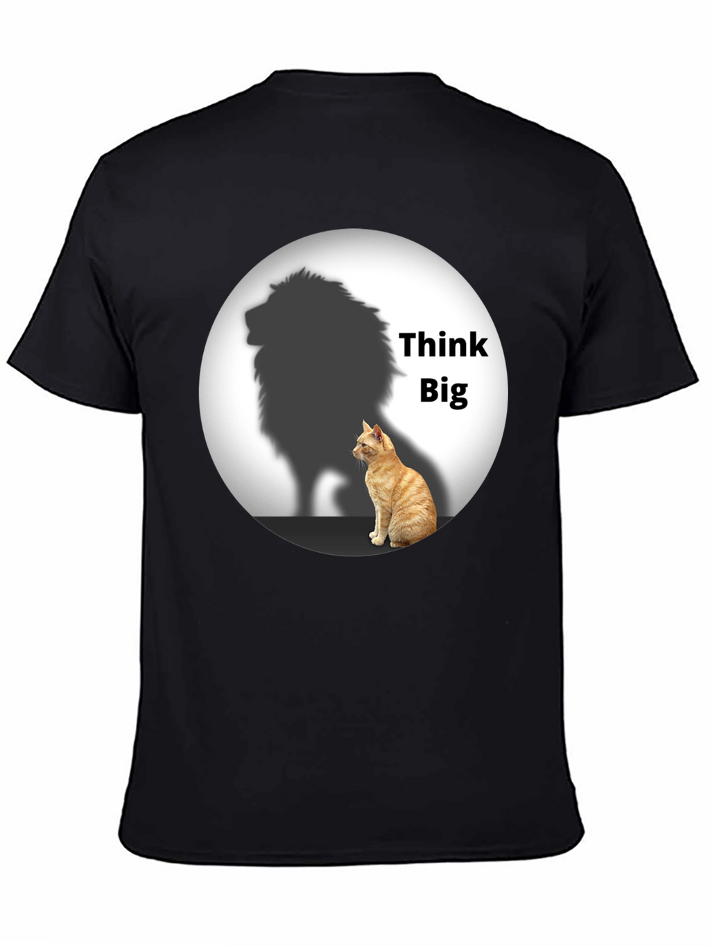 Think Big Cat Lion Shadow T-Shirt