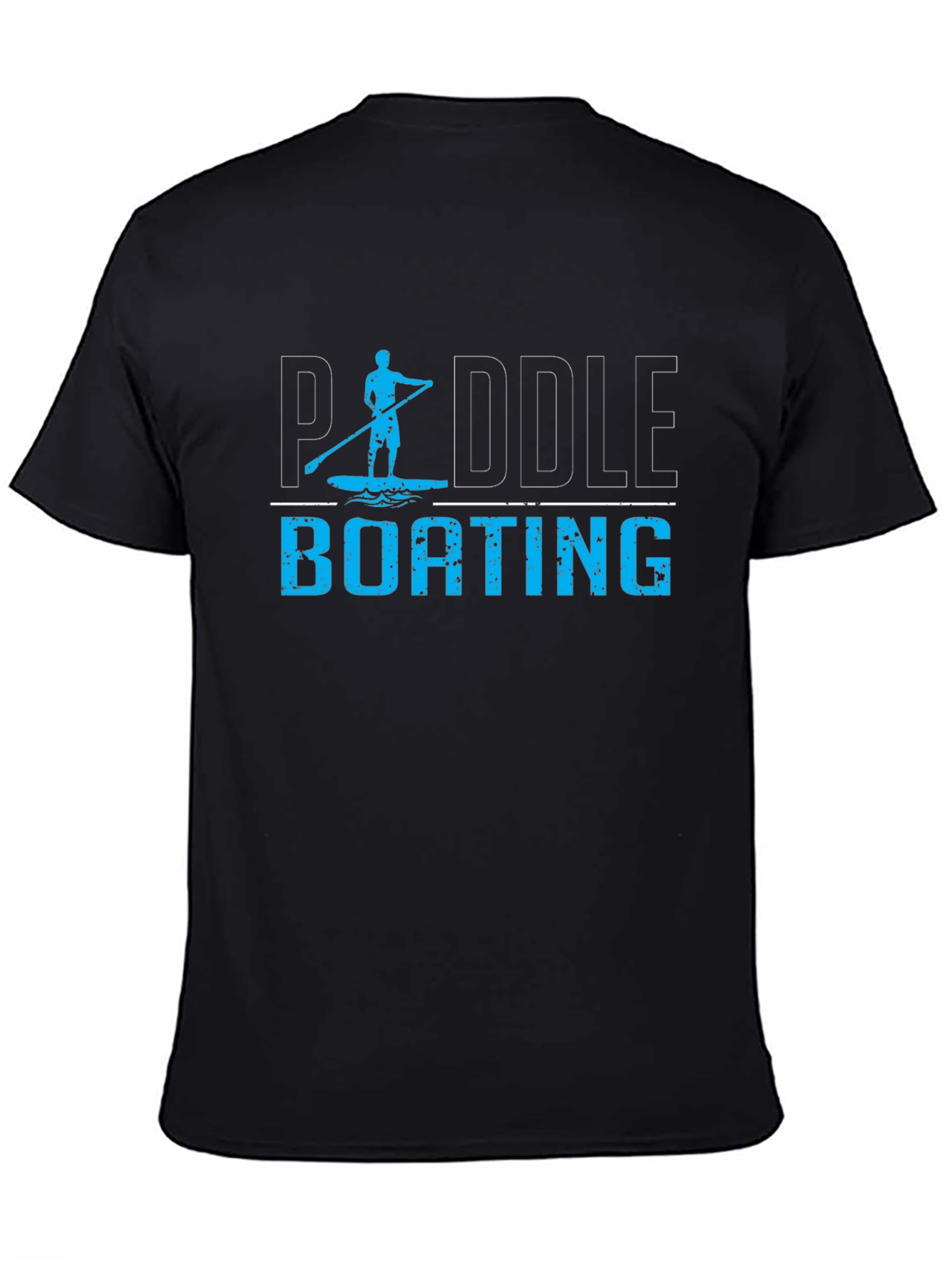 Paddle Boating T-Shirt - Black Graphic Tee