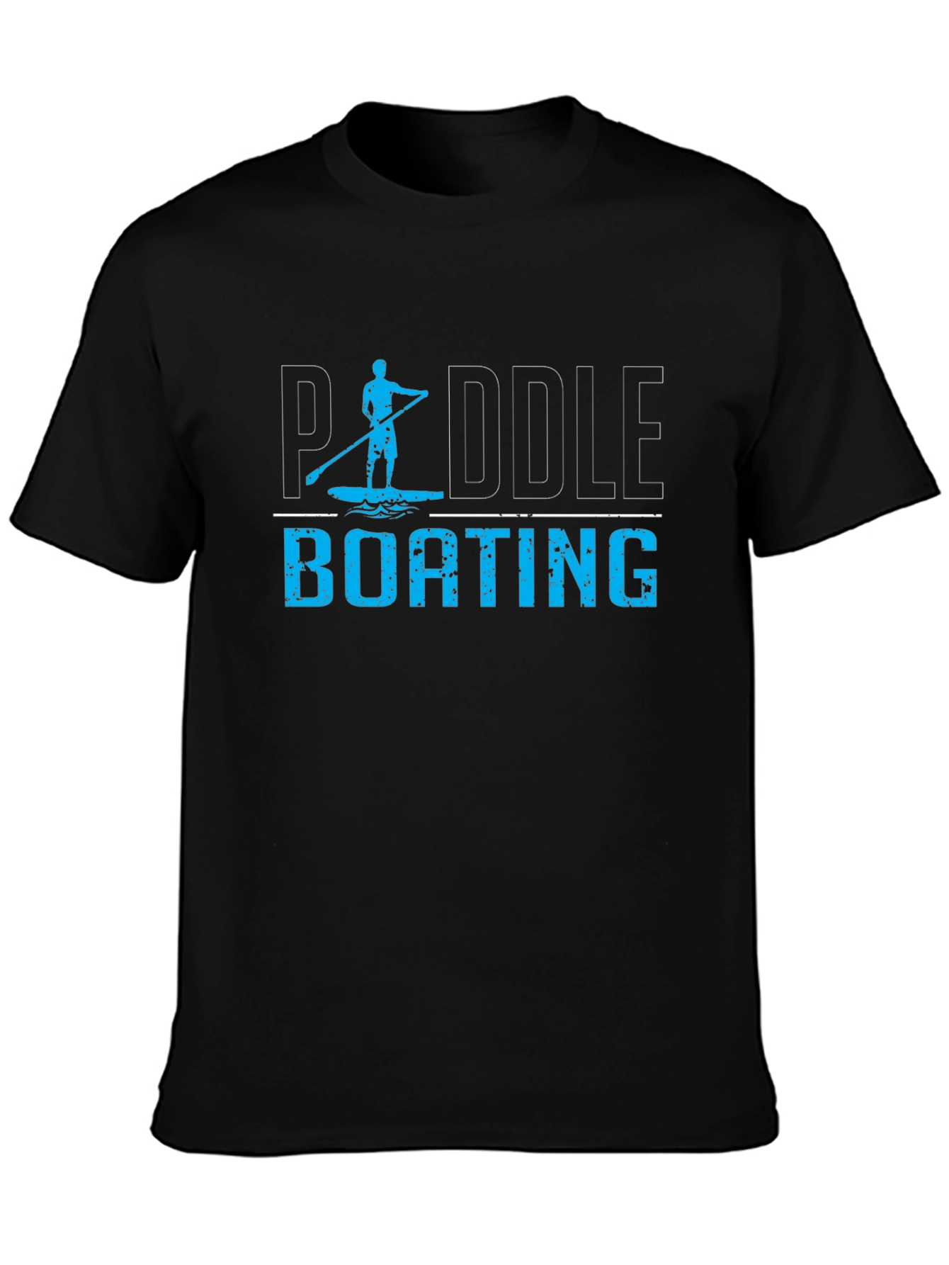 Paddle Boating T-Shirt - Black Graphic Tee