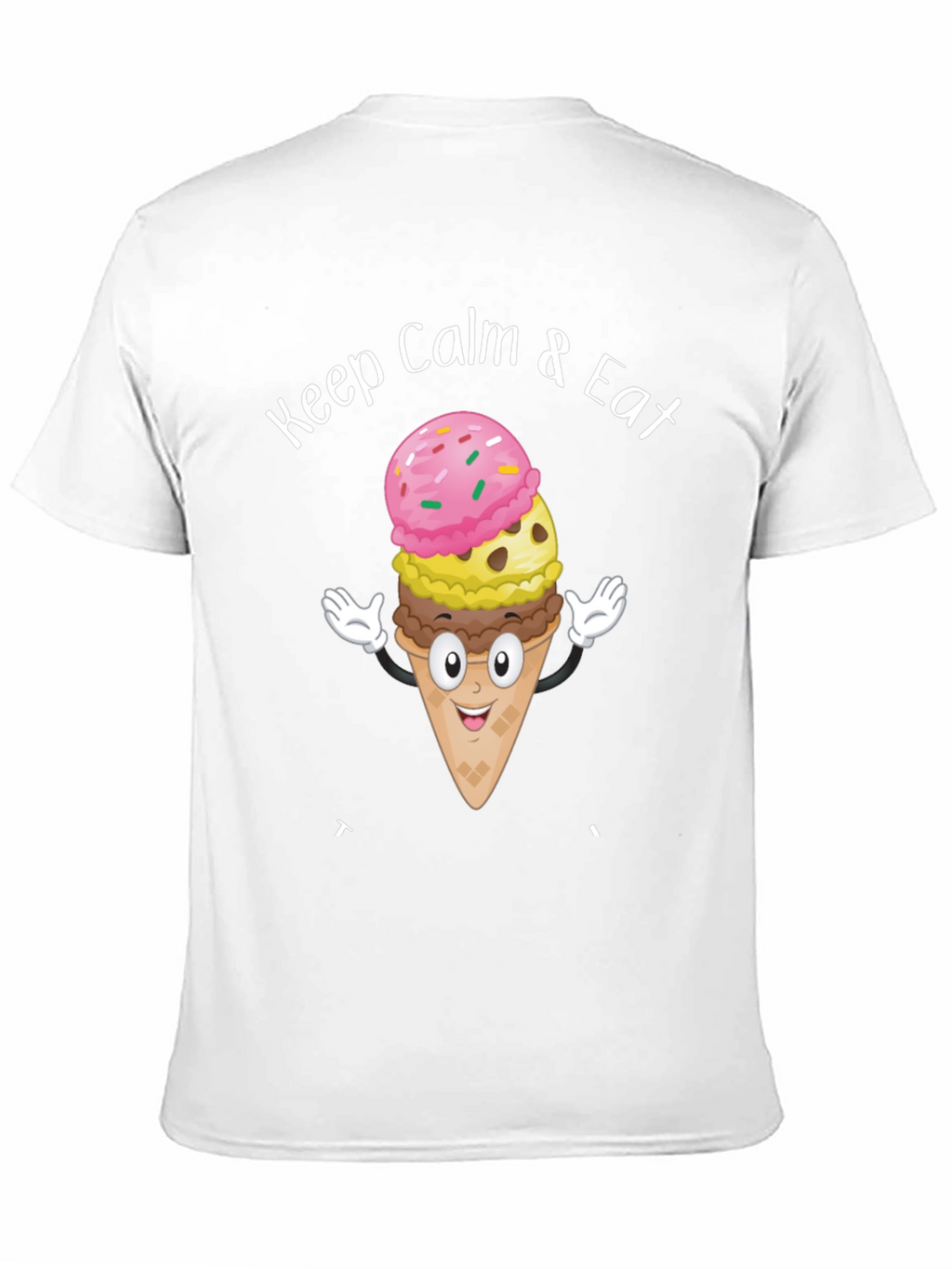 Keep Calm & Eat Ice Cream Graphic T-Shirt