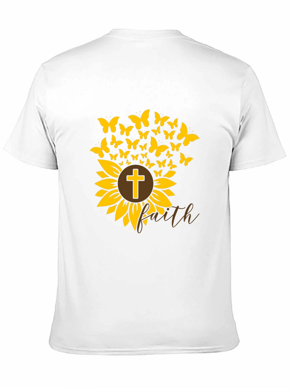 Faith Sunflower Butterfly Graphic Tee