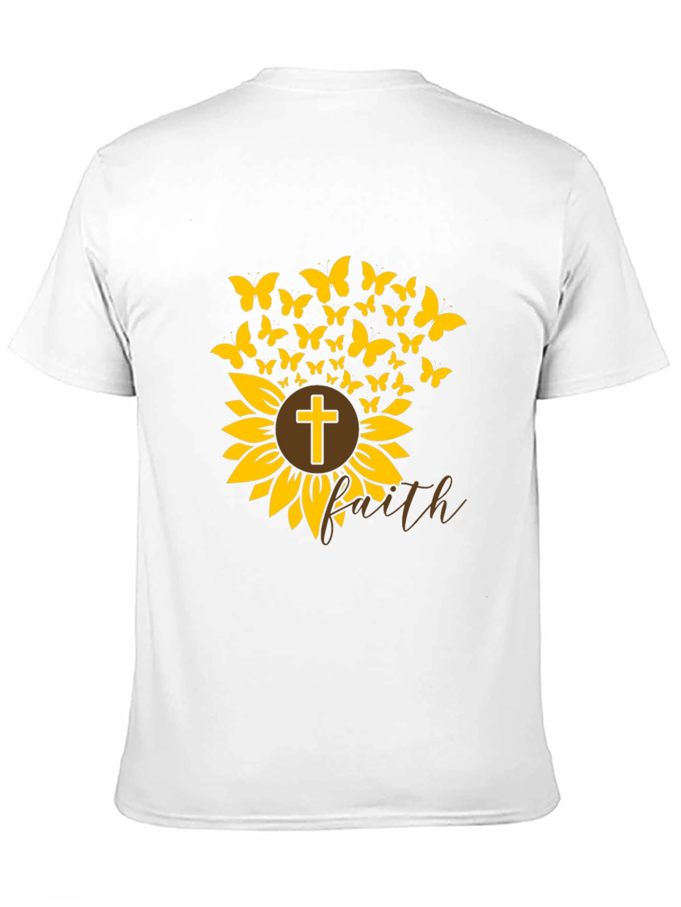 Faith Sunflower Butterfly Graphic Tee