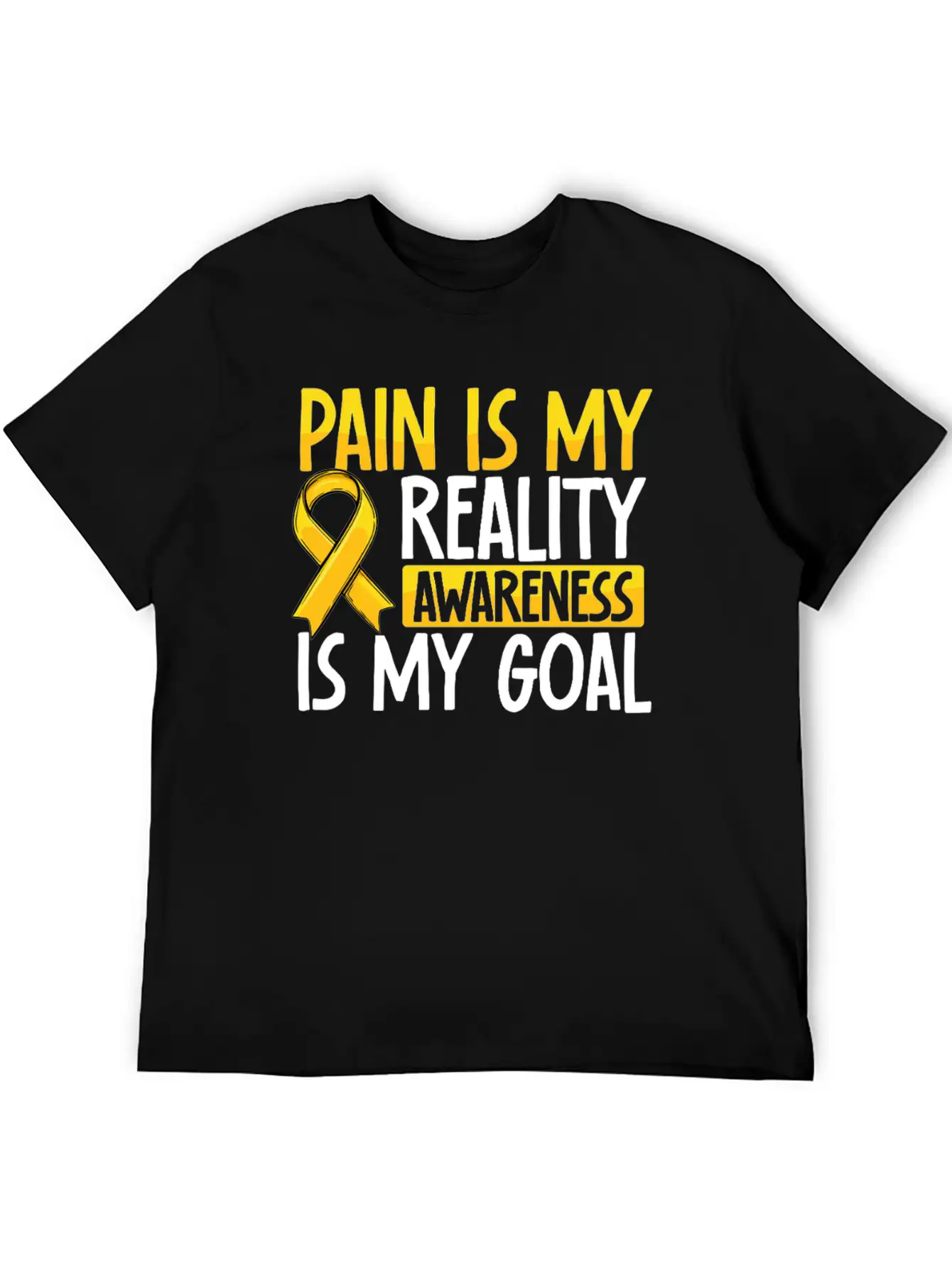 Pain Is My Reality Awareness Is My Goal Endo Relaxed Everyday Tee – Lightweight And Durable Cotton