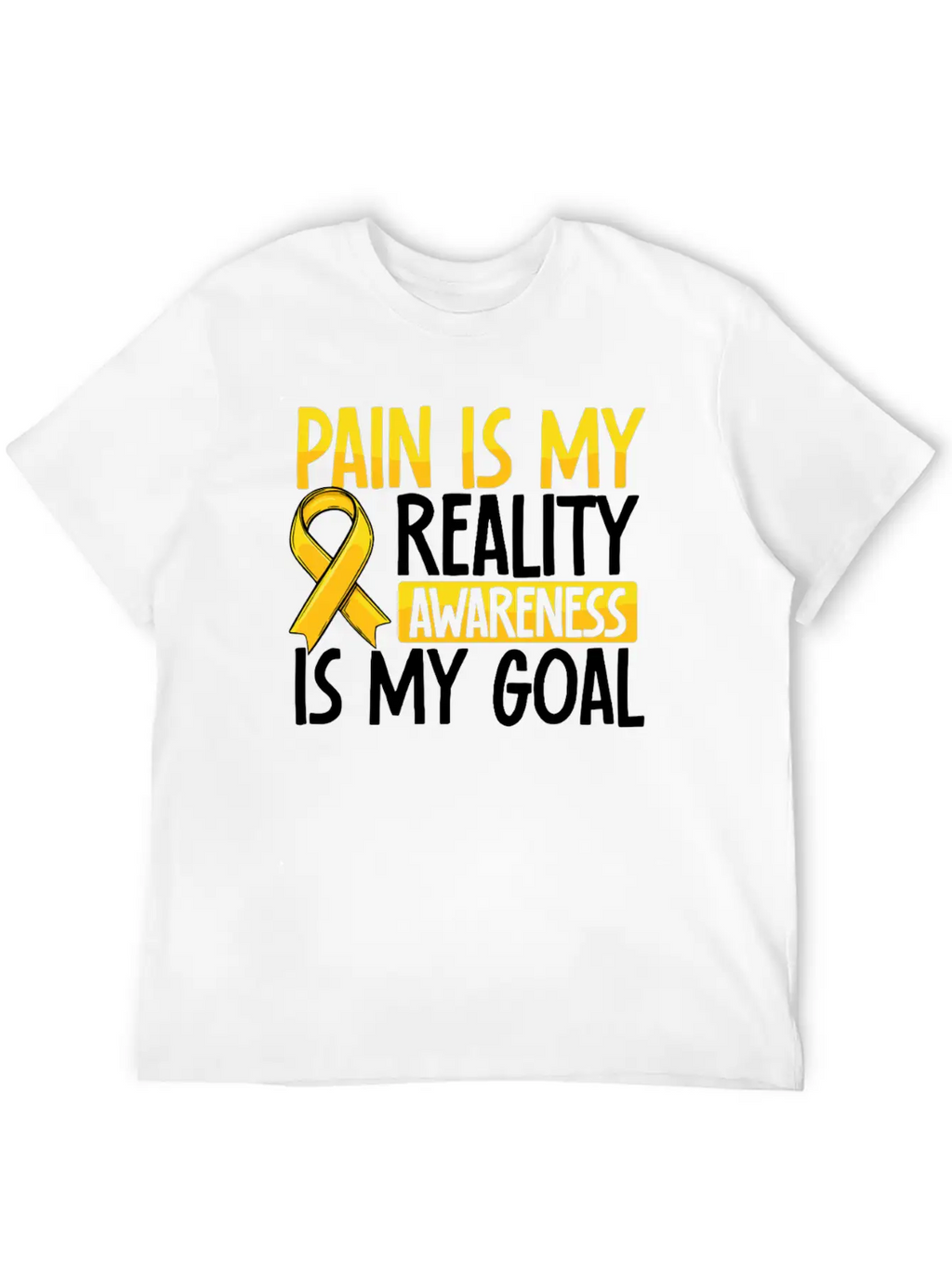 Pain Is My Reality Awareness Is My Goal Endo Relaxed Everyday Tee – Lightweight And Durable Cotton