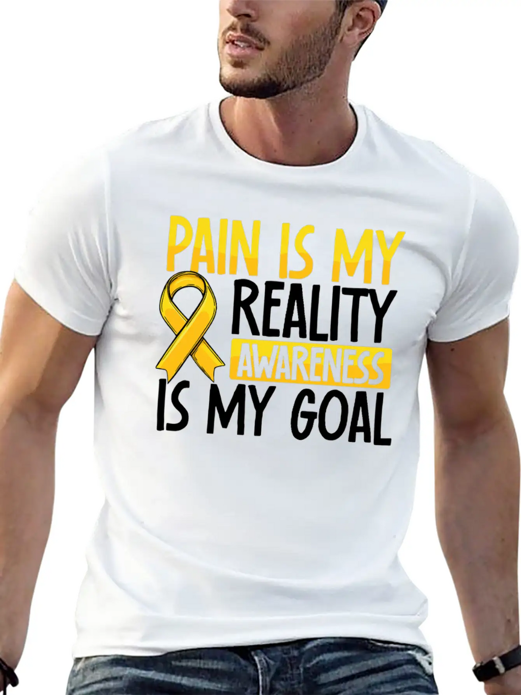 Pain Is My Reality Awareness Is My Goal Endo Relaxed Everyday Tee – Lightweight And Durable Cotton
