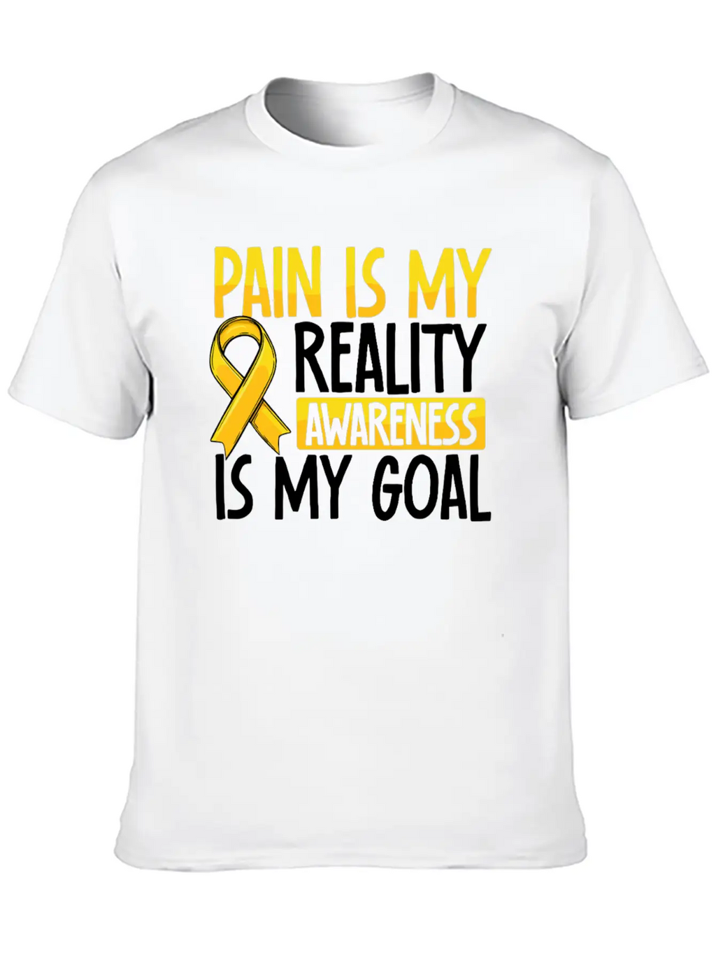 Pain Is My Reality Awareness Is My Goal Endo Relaxed Everyday Tee – Lightweight And Durable Cotton