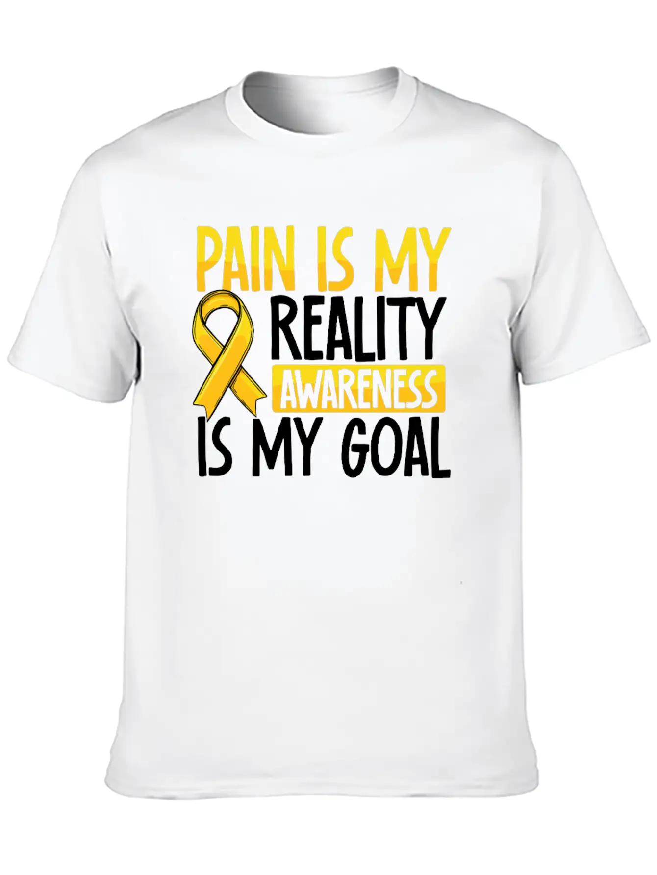 Pain Is My Reality Awareness Is My Goal Endo Relaxed Everyday Tee – Lightweight And Durable Cotton
