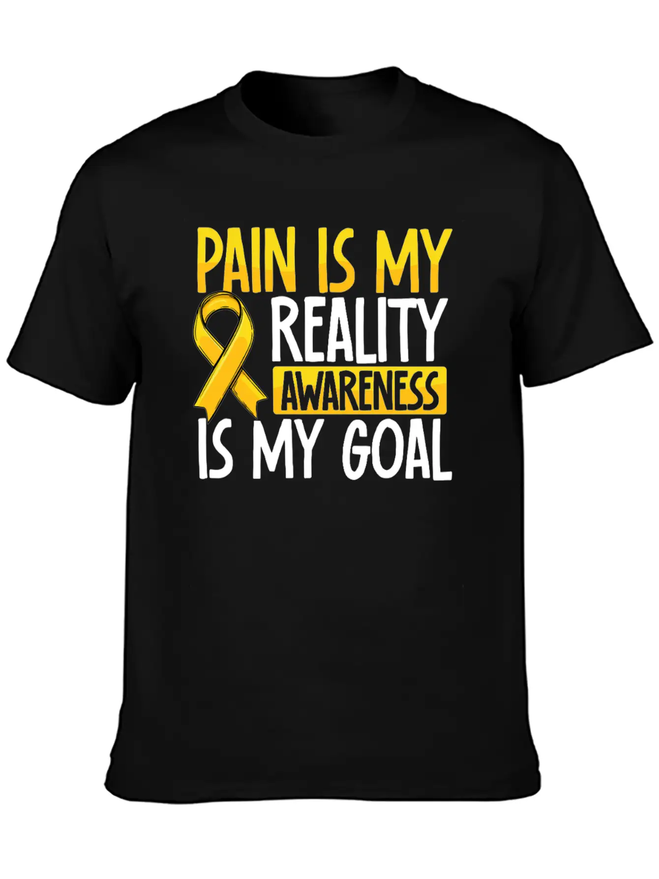 Pain Is My Reality Awareness Is My Goal Endo Relaxed Everyday Tee – Lightweight And Durable Cotton