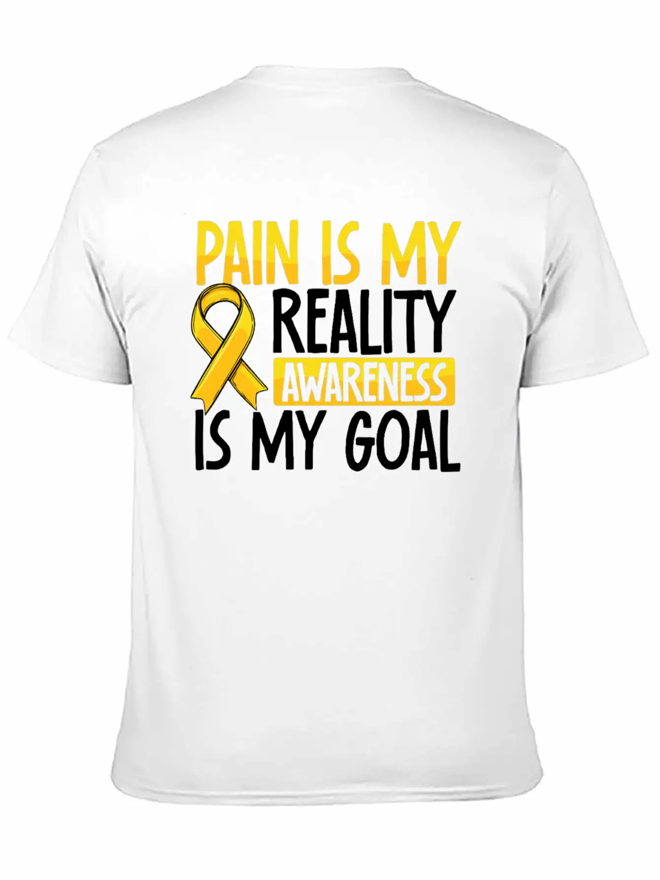 Pain Is My Reality Awareness Is My Goal Endo Relaxed Everyday Tee – Lightweight And Durable Cotton