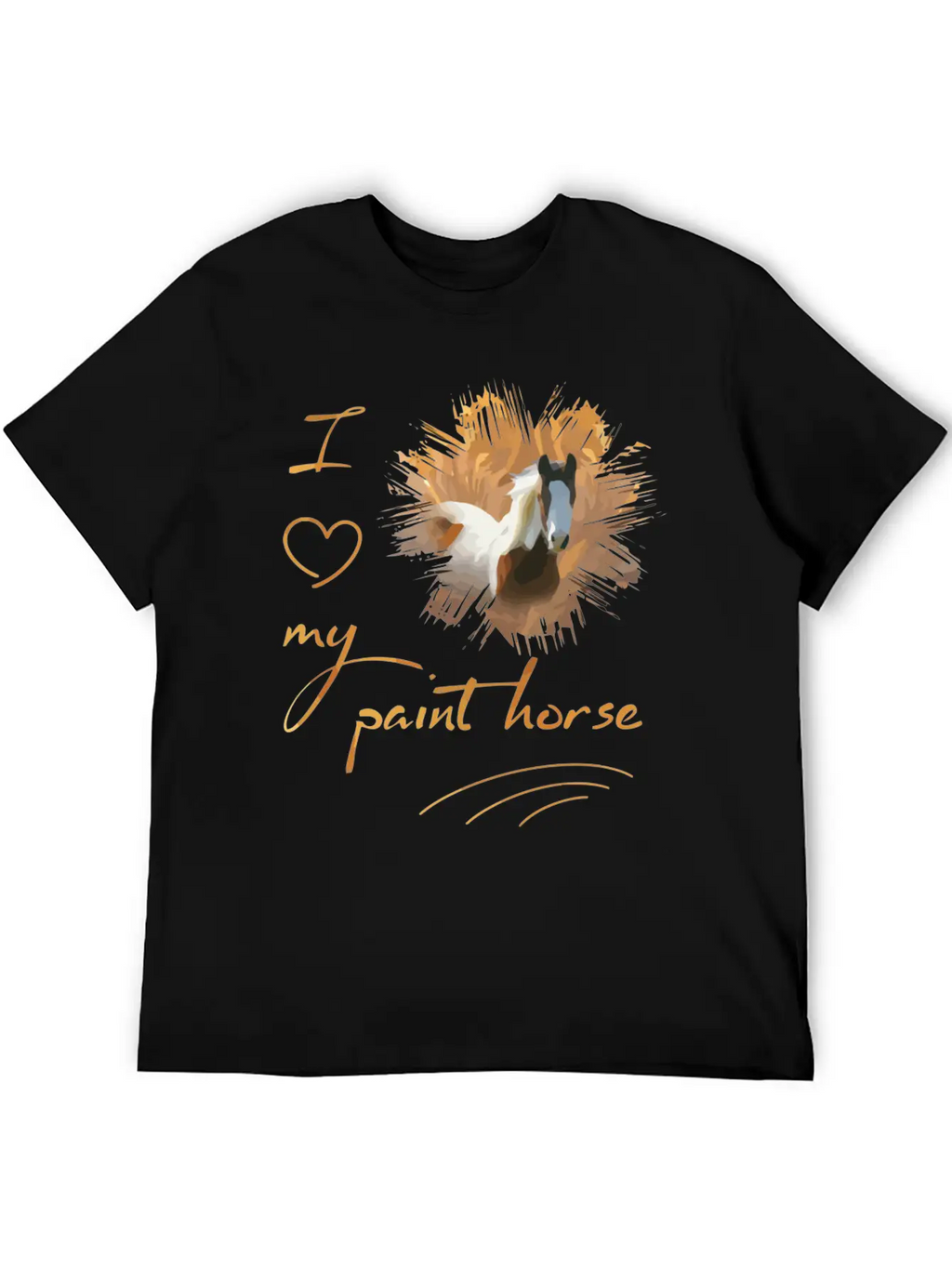 Paint Horse I Love My Paint Horse Classic Cotton Tee – Unisex Comfort For Any Season
