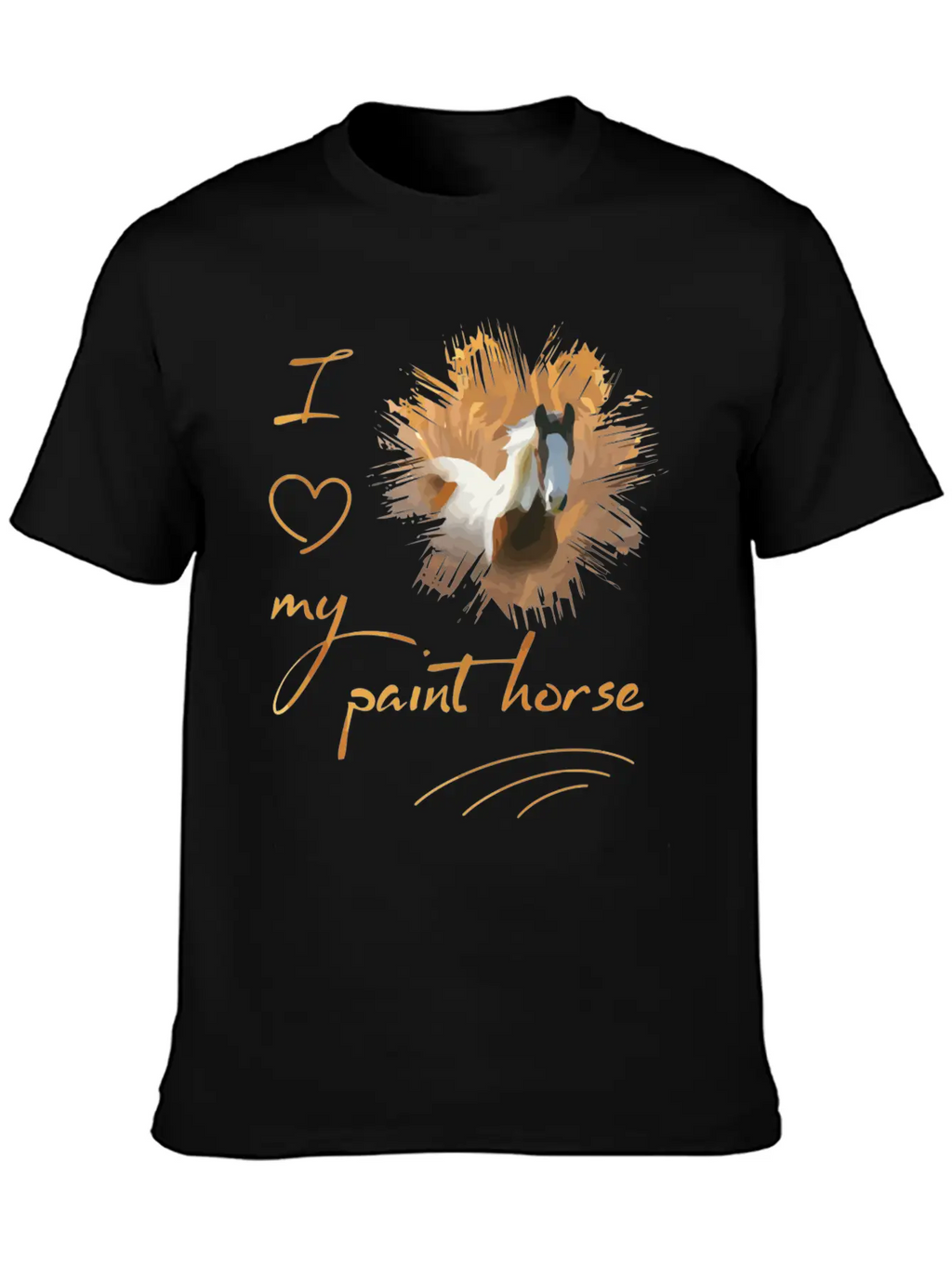Paint Horse I Love My Paint Horse Classic Cotton Tee – Unisex Comfort For Any Season
