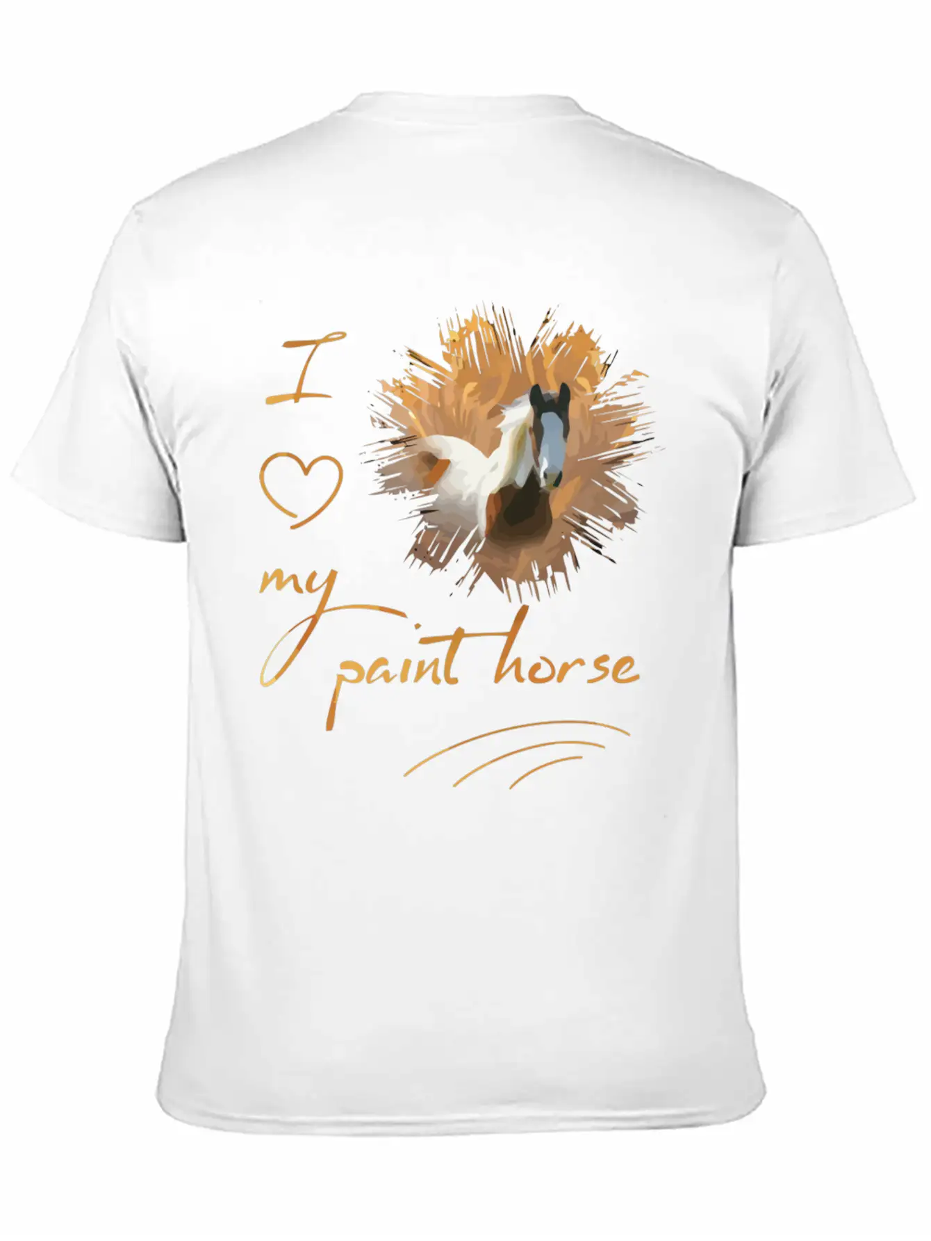 Paint Horse I Love My Paint Horse Classic Cotton Tee – Unisex Comfort For Any Season