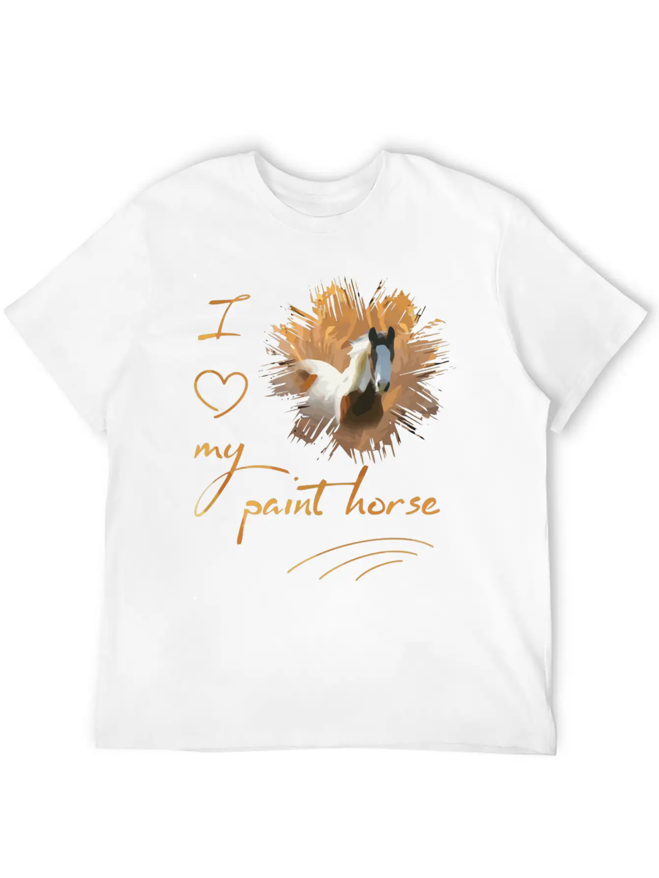 Paint Horse I Love My Paint Horse Classic Cotton Tee – Unisex Comfort For Any Season