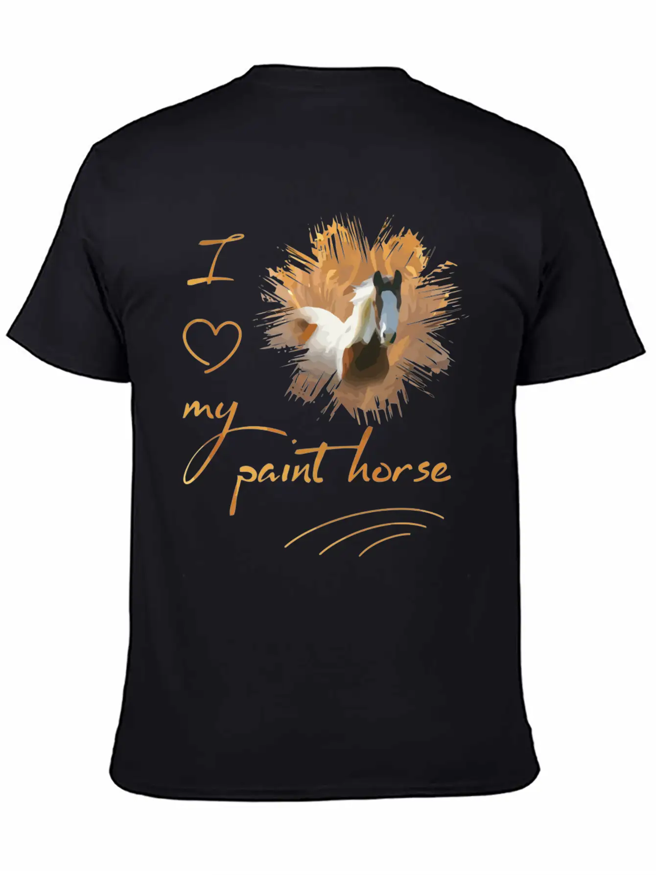 Paint Horse I Love My Paint Horse Classic Cotton Tee – Unisex Comfort For Any Season