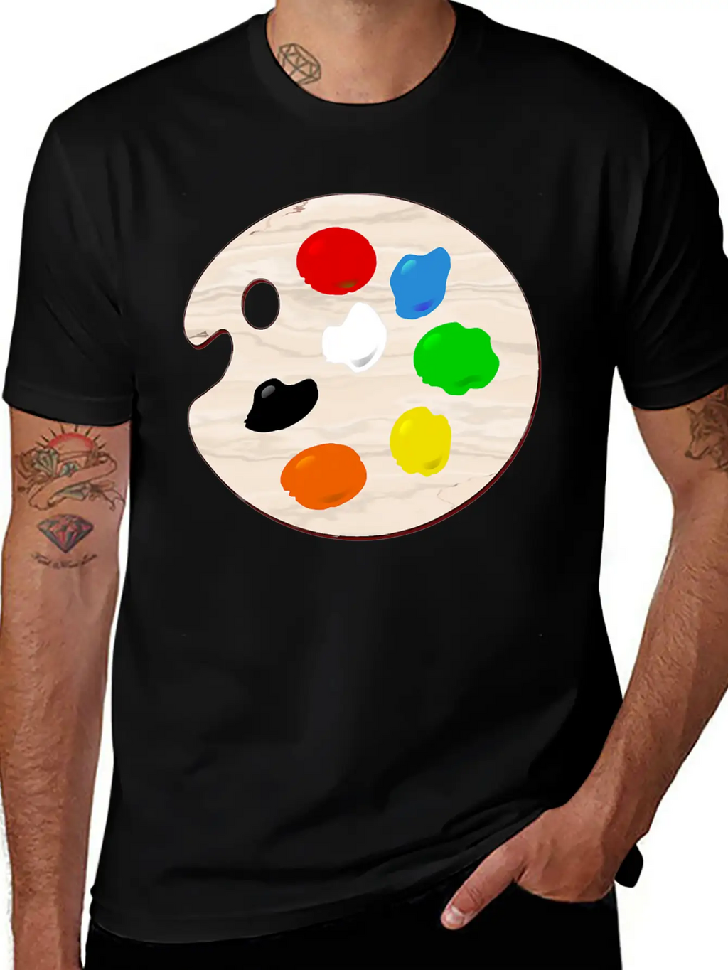 Paint Palette T Shirt Painting Painter Art Artist Classic Cotton Tee – Unisex Comfort For Any Season