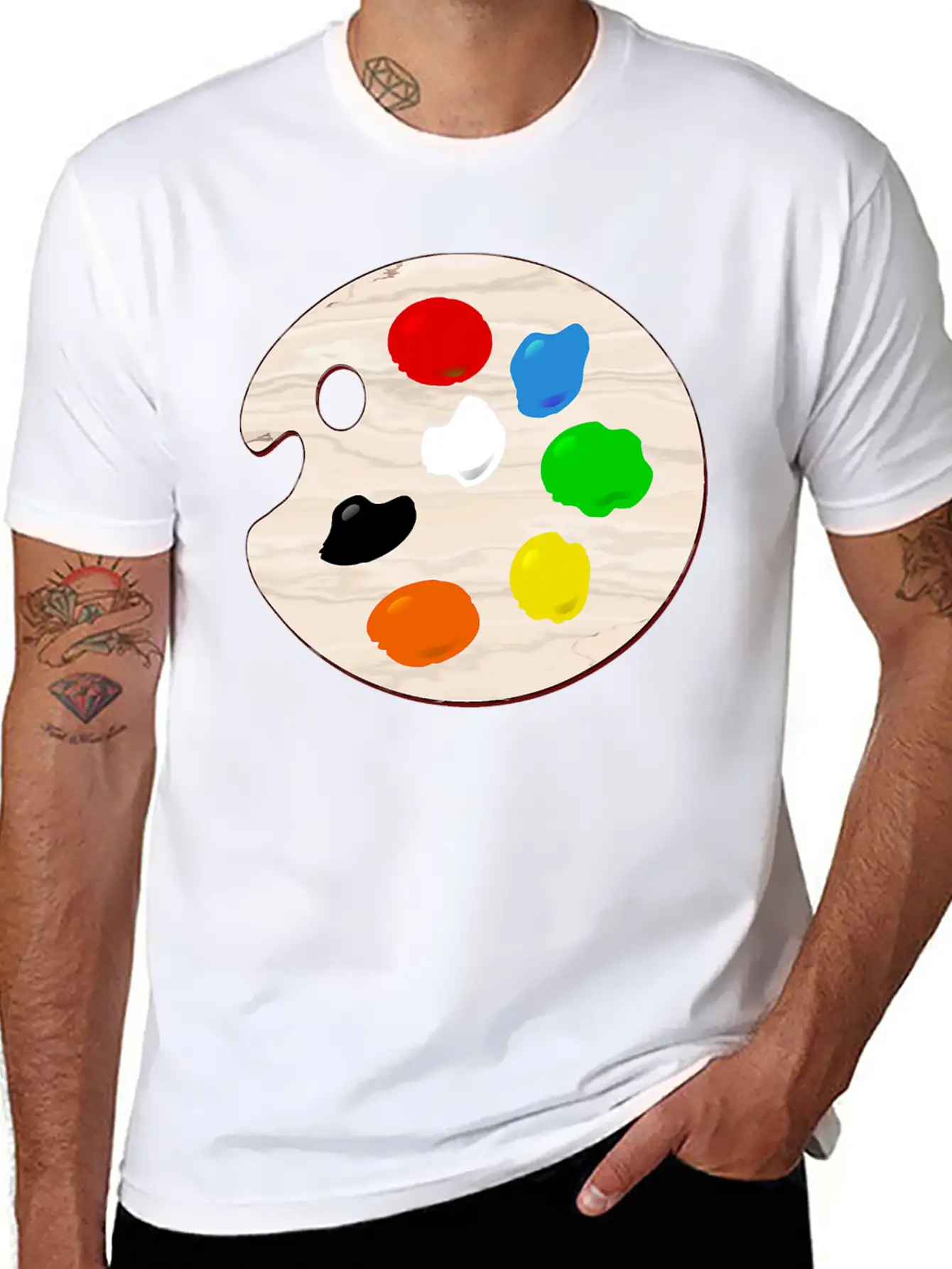 Paint Palette T Shirt Painting Painter Art Artist Classic Cotton Tee – Unisex Comfort For Any Season