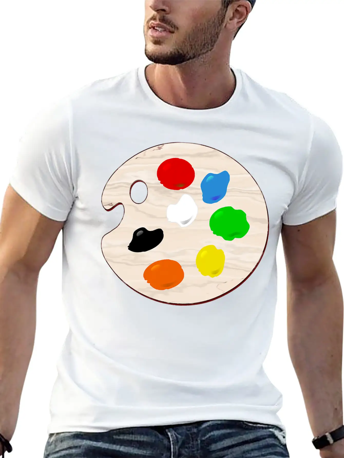 Paint Palette T Shirt Painting Painter Art Artist Classic Cotton Tee – Unisex Comfort For Any Season