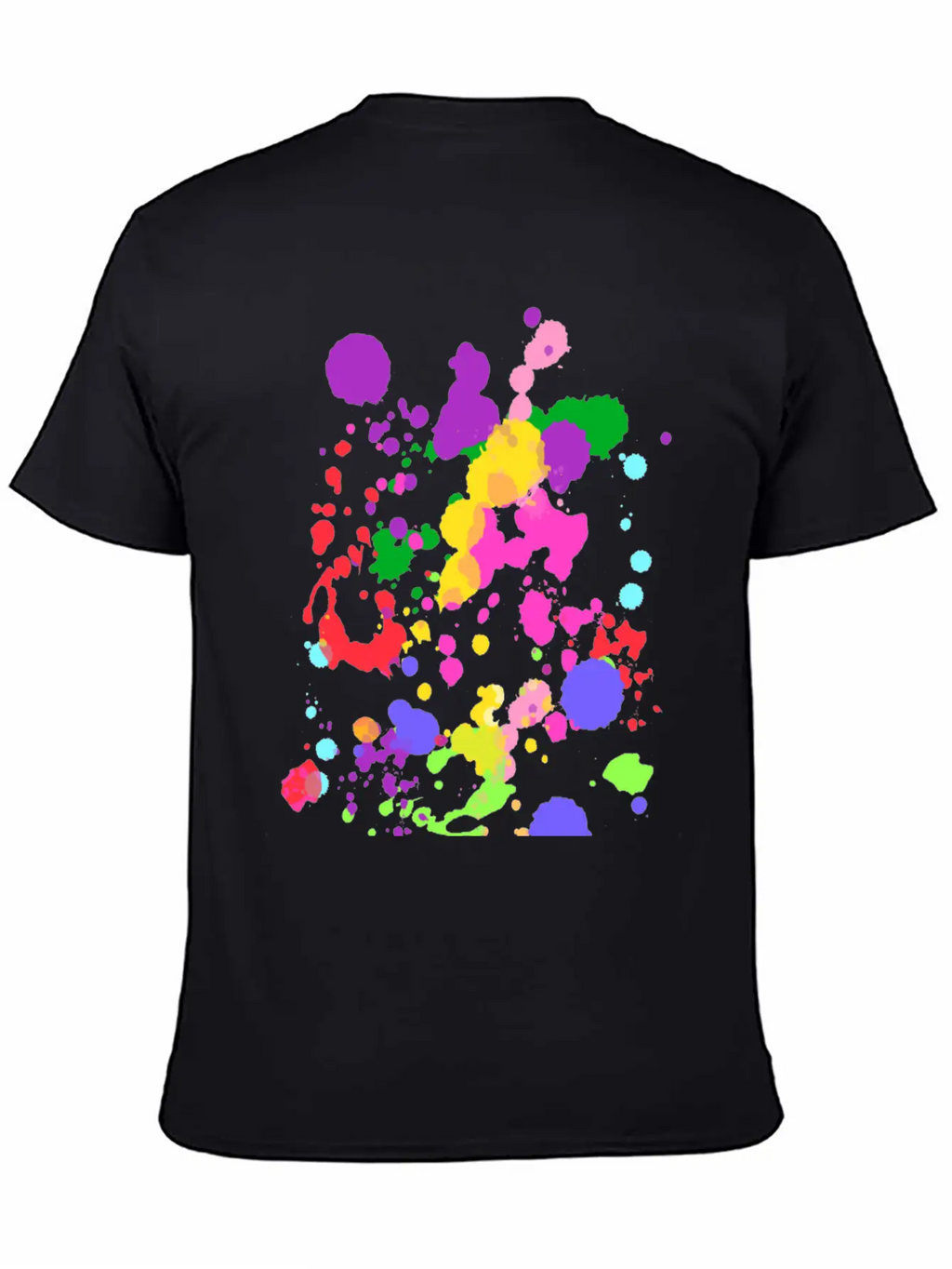 Paint Splatter Essential Cotton Tee For Daily Outfits – Unisex Style