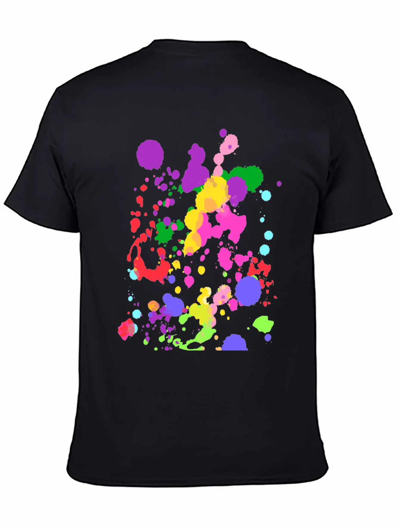 Paint Splatter Essential Cotton Tee For Daily Outfits – Unisex Style