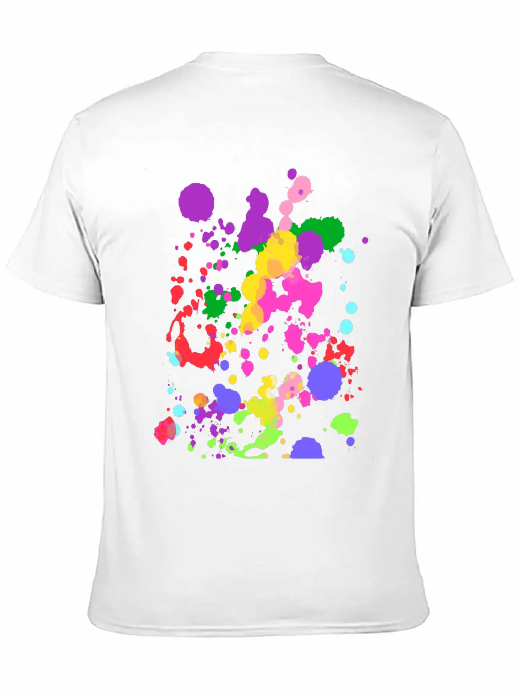 Paint Splatter Essential Cotton Tee For Daily Outfits – Unisex Style