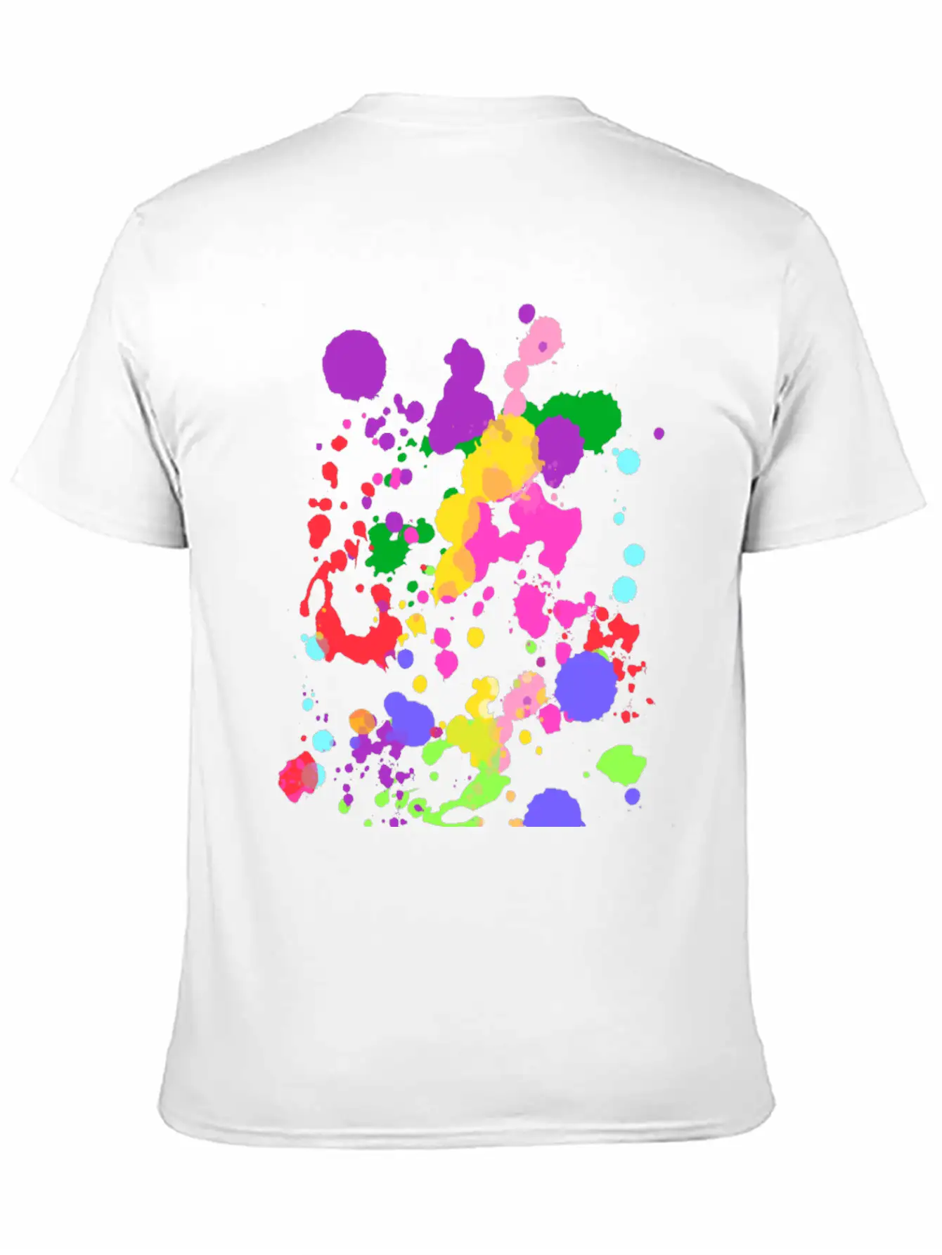 Paint Splatter Essential Cotton Tee For Daily Outfits – Unisex Style