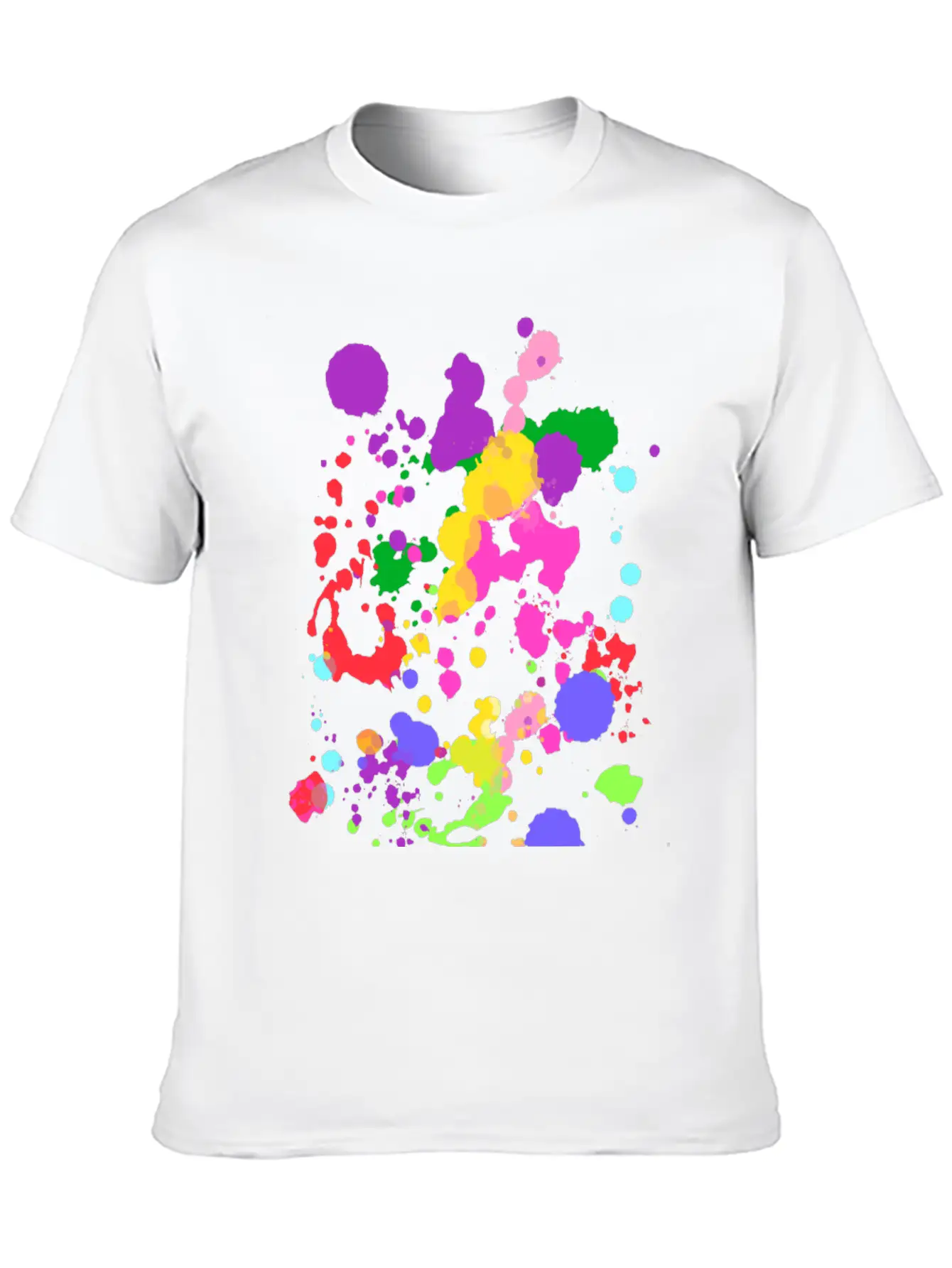 Paint Splatter Essential Cotton Tee For Daily Outfits – Unisex Style