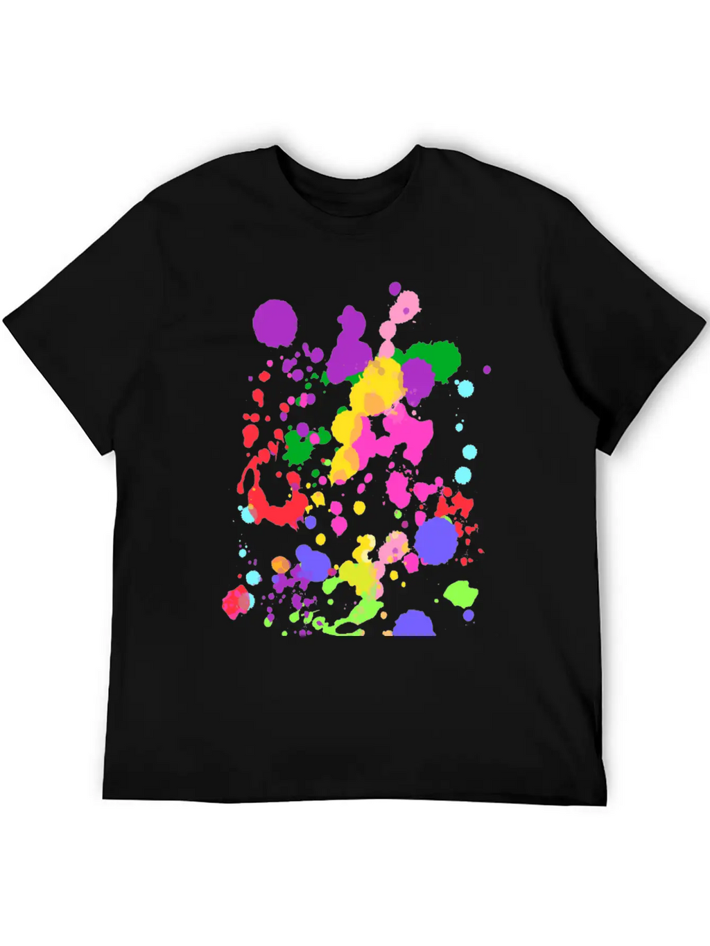 Paint Splatter Essential Cotton Tee For Daily Outfits – Unisex Style