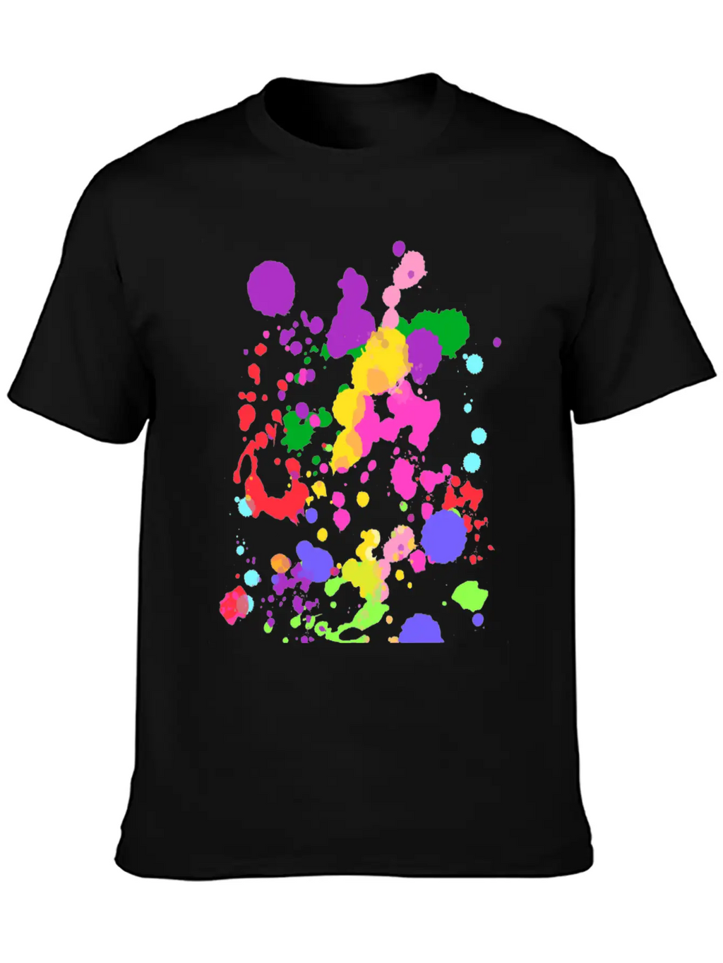 Paint Splatter Essential Cotton Tee For Daily Outfits – Unisex Style