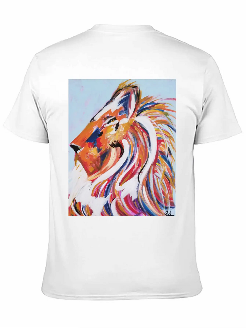 Painted Lion Stylish Everyday T-Shirt – Unisex Basic Cotton Tee