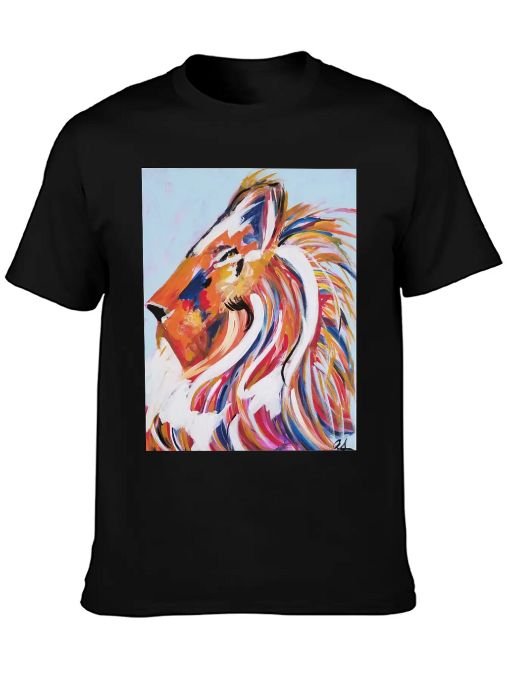 Painted Lion Stylish Everyday T-Shirt – Unisex Basic Cotton Tee