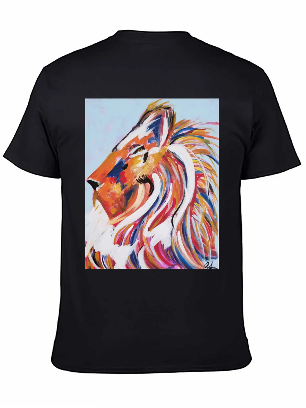 Painted Lion Stylish Everyday T-Shirt – Unisex Basic Cotton Tee