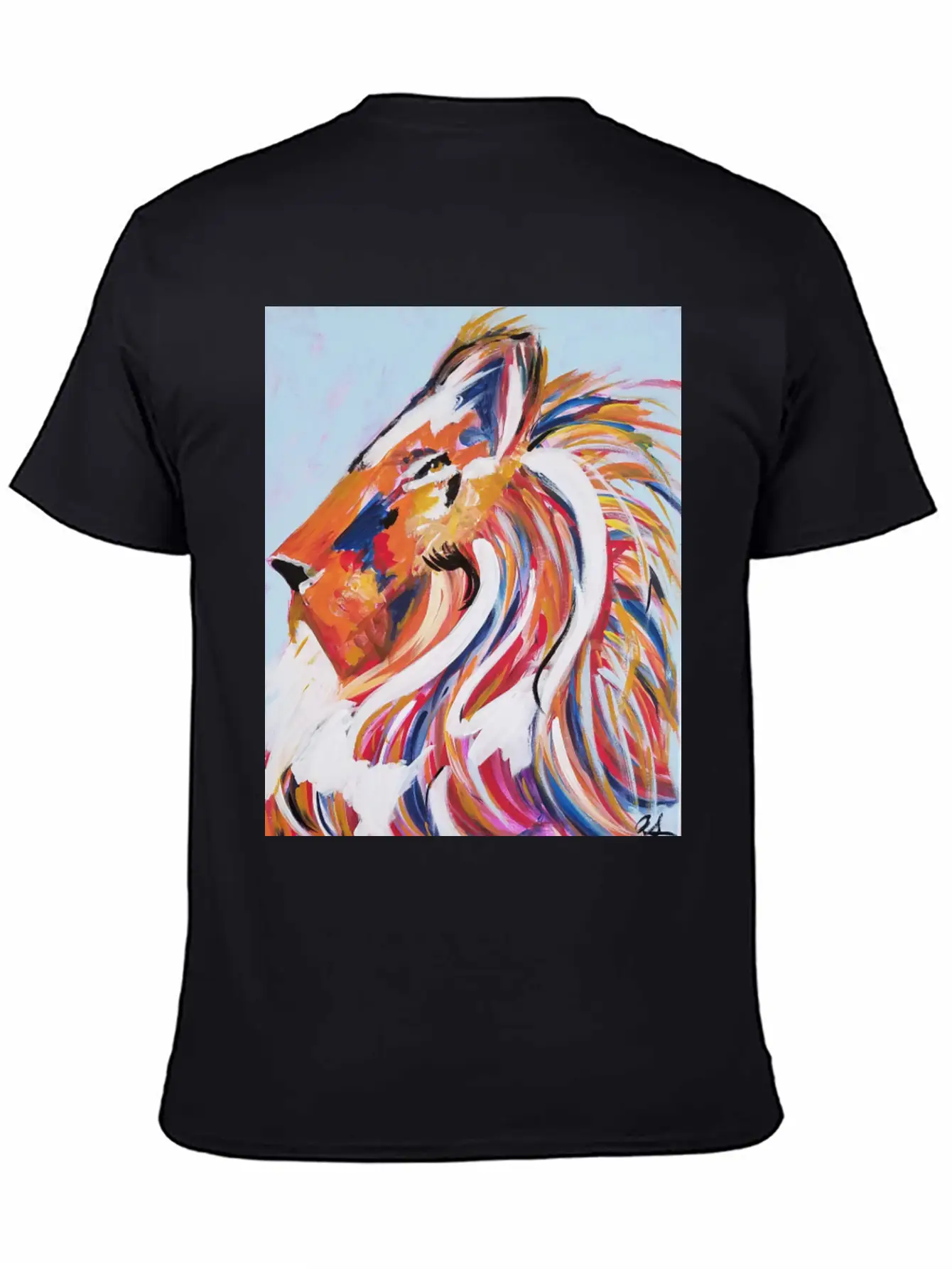Painted Lion Stylish Everyday T-Shirt – Unisex Basic Cotton Tee