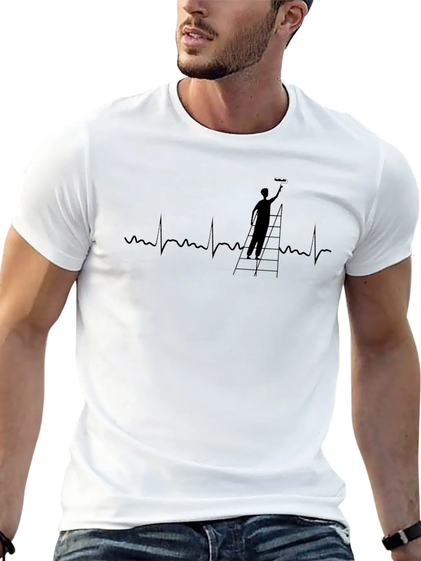 Painter Heartbeat Painter Painting Wall Painting Classic Cotton Tee – Unisex Comfort For Any Season