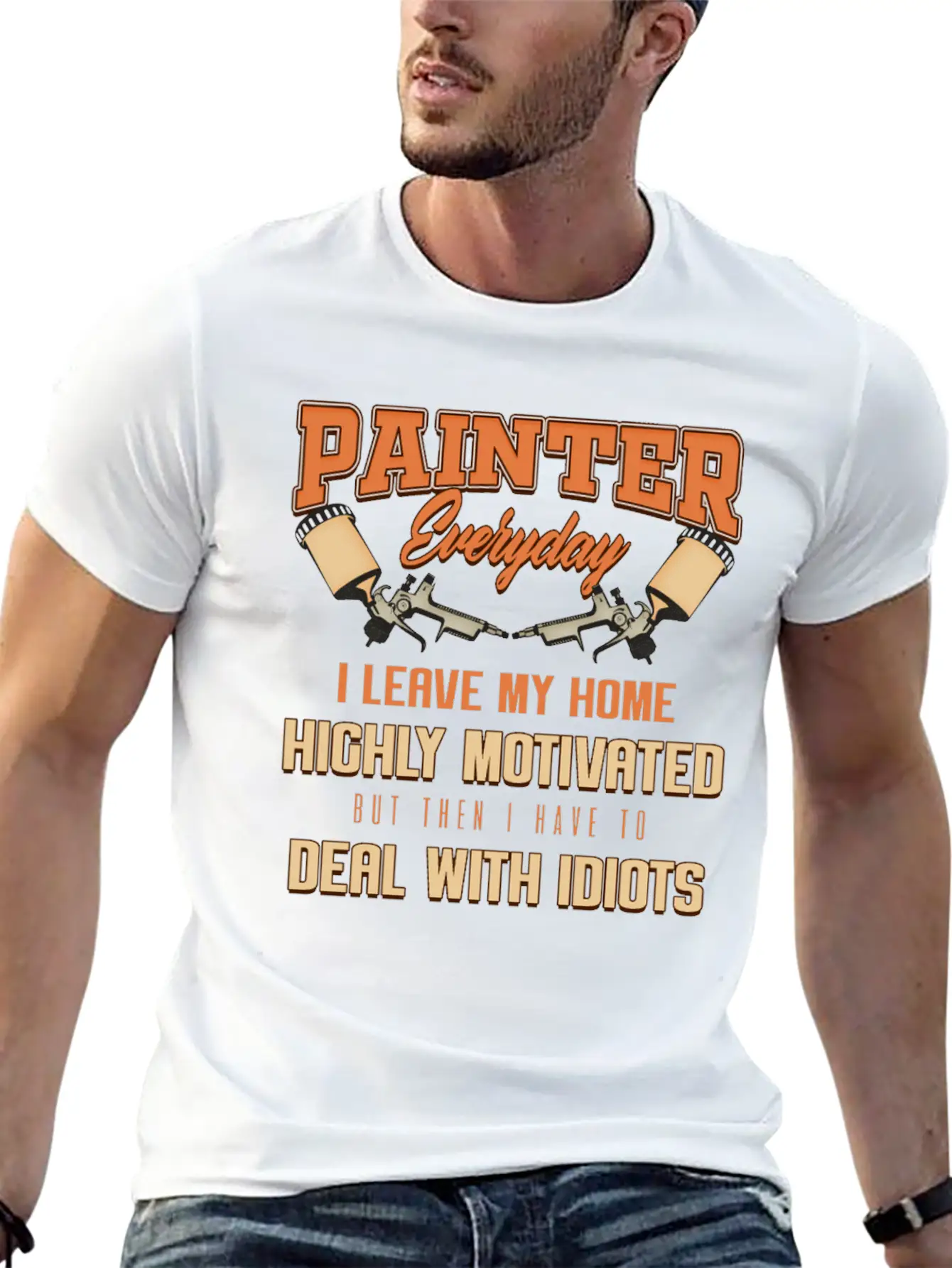 Painter Master Painter Paint Roller Brushwork Gift Relaxed Everyday Tee – Lightweight And Durable Cotton