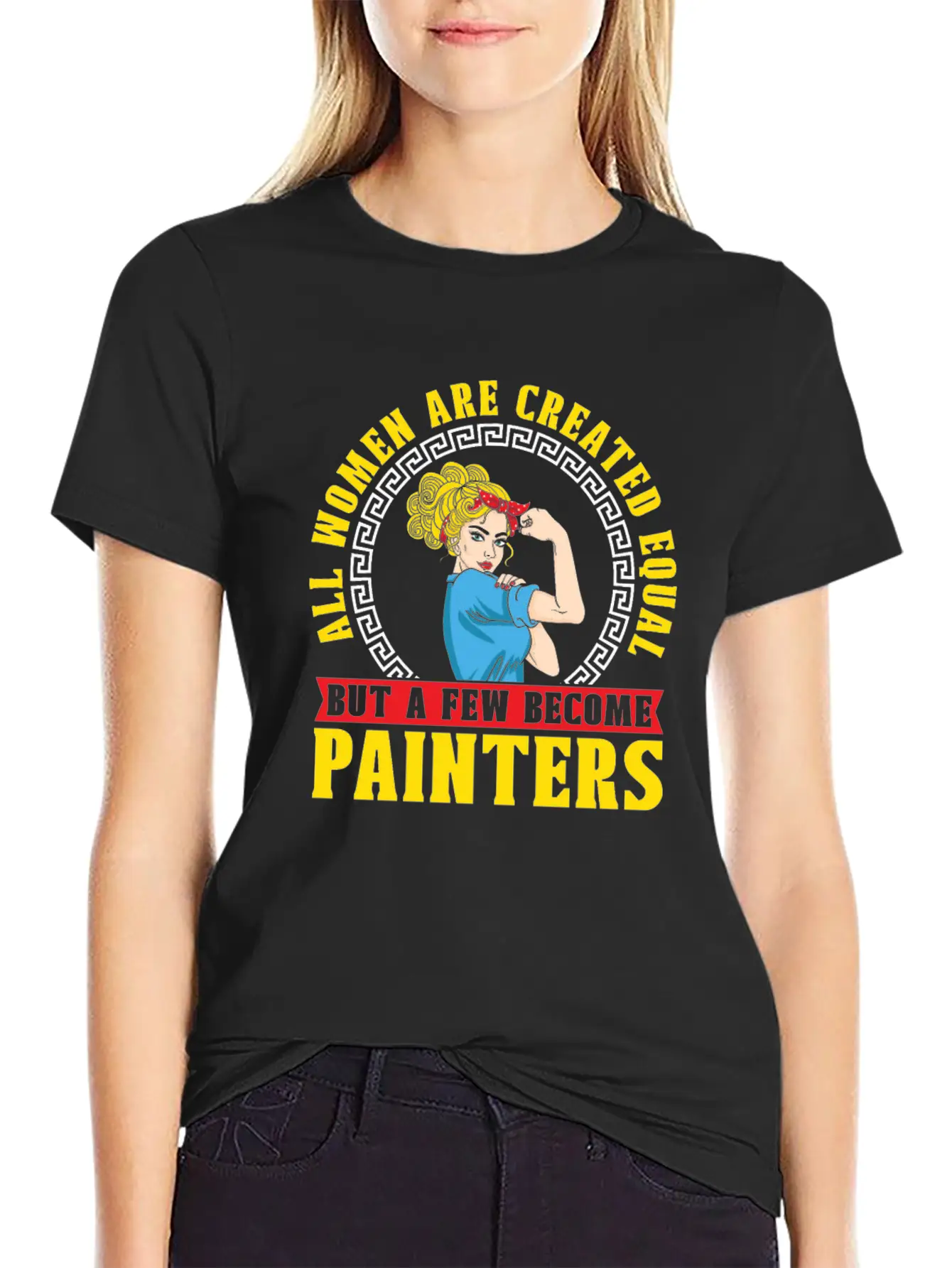 Painter Painting Funny Basic Graphic T-Shirt – Daily Comfort In Soft Cotton