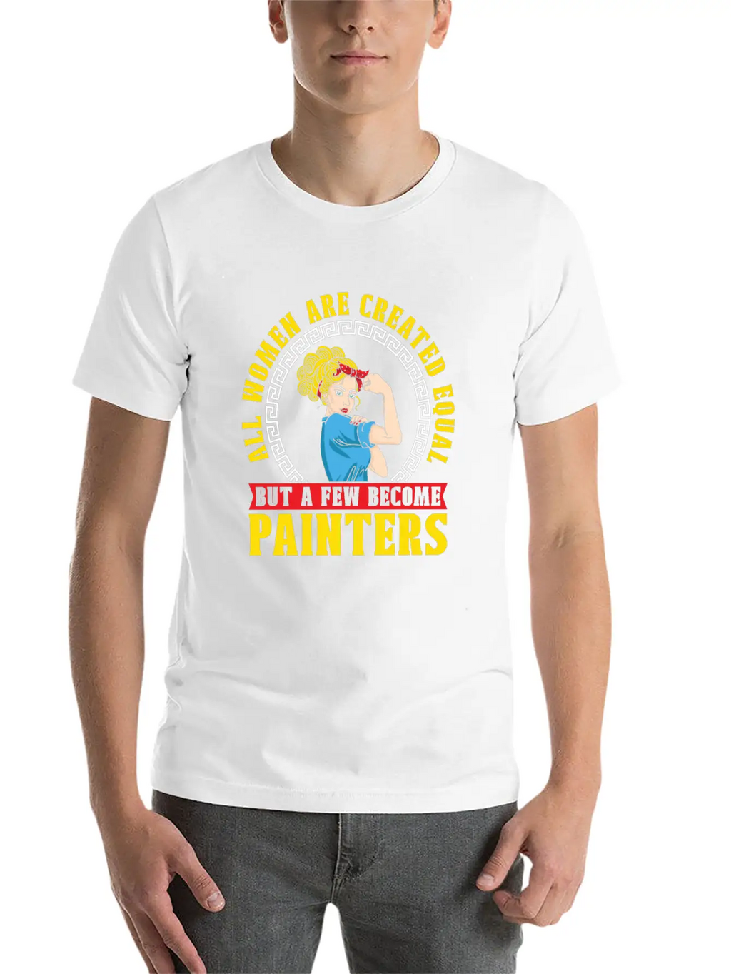 Painter Painting Funny Basic Graphic T-Shirt – Daily Comfort In Soft Cotton