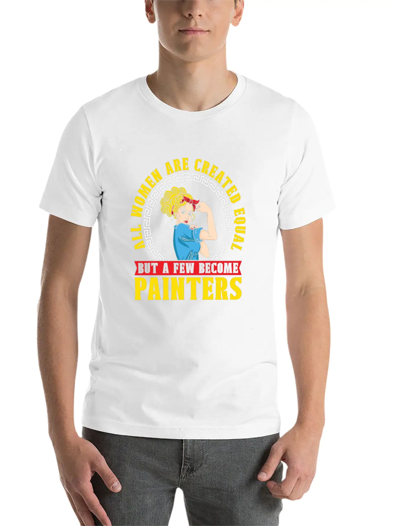 Painter Painting Funny Basic Graphic T-Shirt – Daily Comfort In Soft Cotton