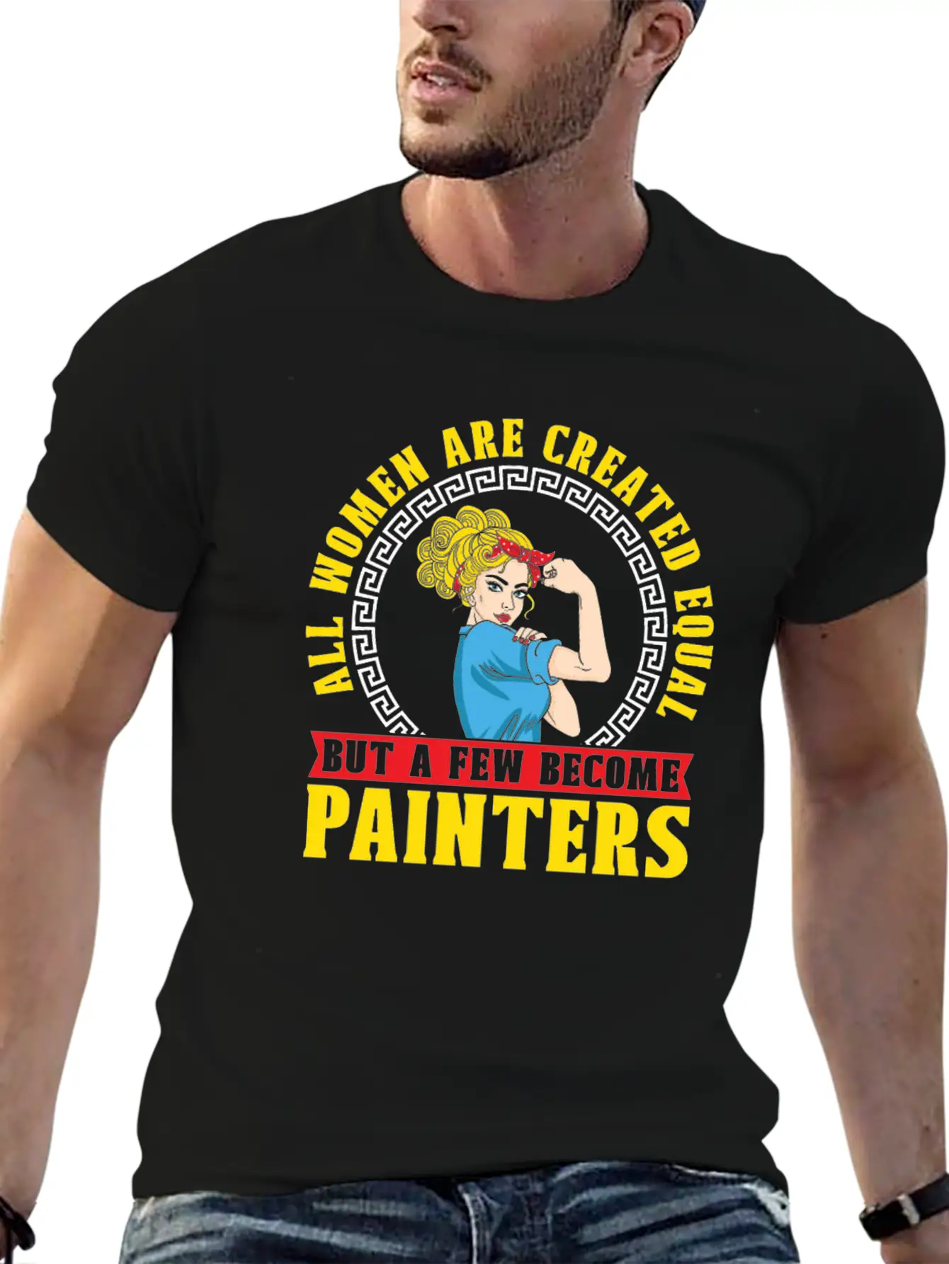 Painter Painting Funny Basic Graphic T-Shirt – Daily Comfort In Soft Cotton